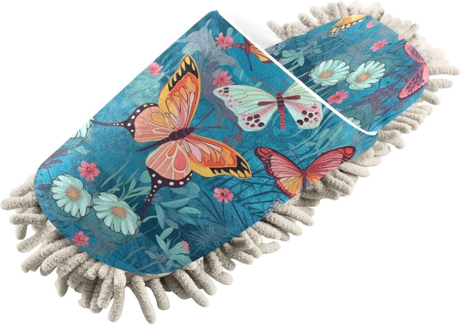 Zhirexin Butterfly Cleaning Slippers for House Floor