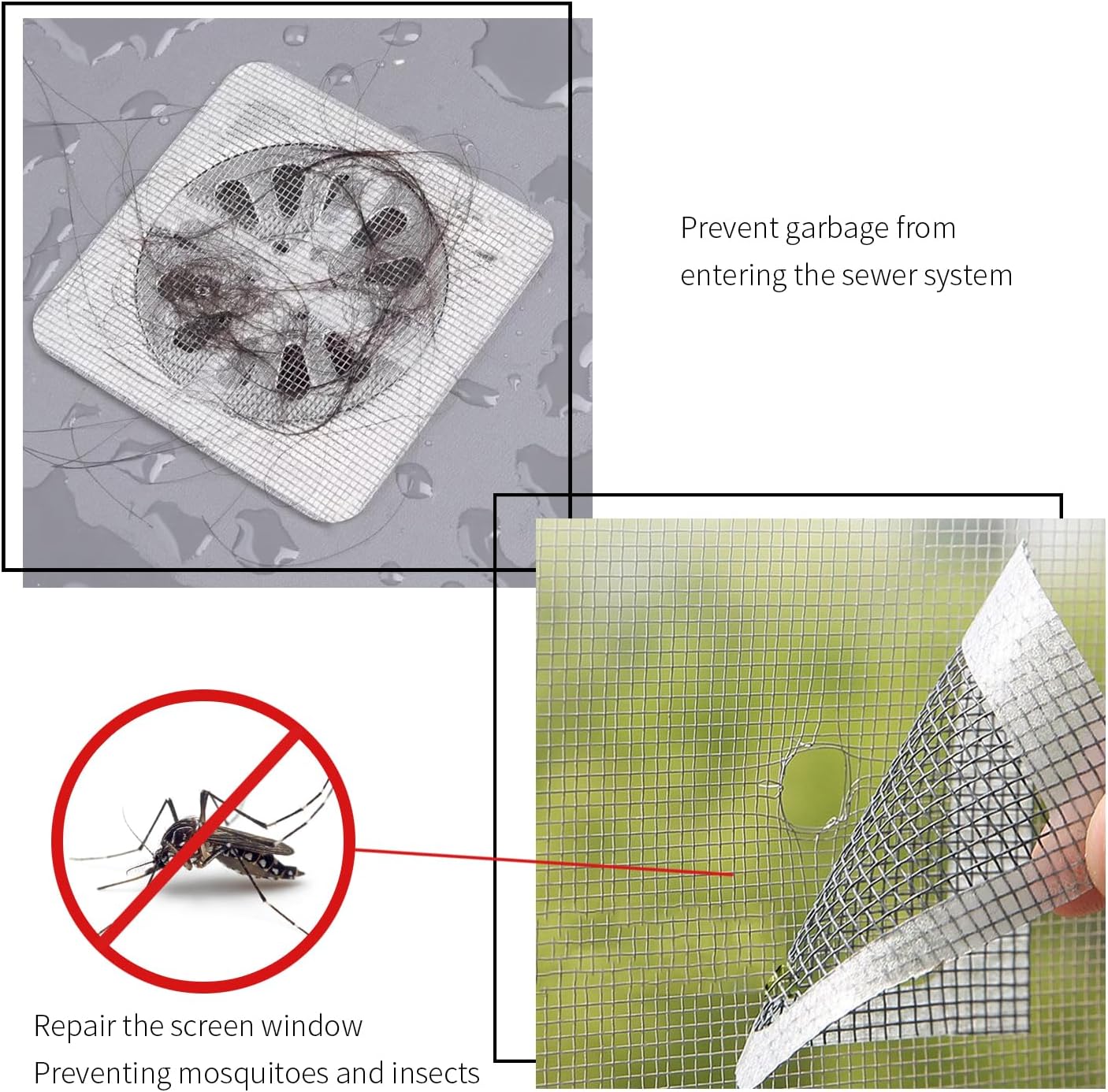 Patty Both 20 Pack 4x4 Disposable Hair Catcher for Drain 1