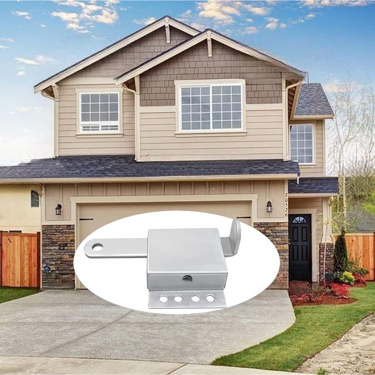 EWONICE Garage Door Side Lock with 8 Screws