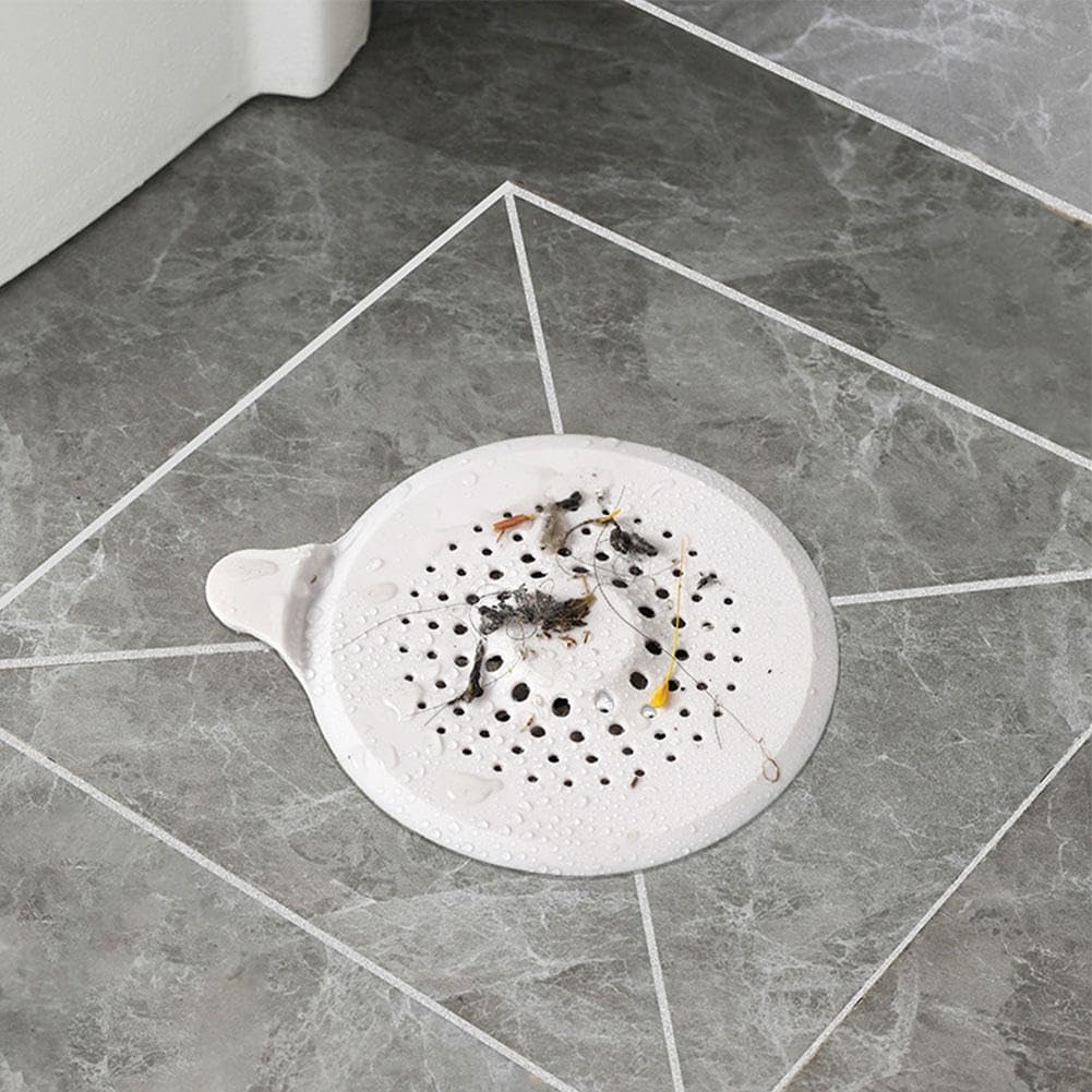Shower Drain Hair Catcher Flexible TPR Strainer for Bathtub