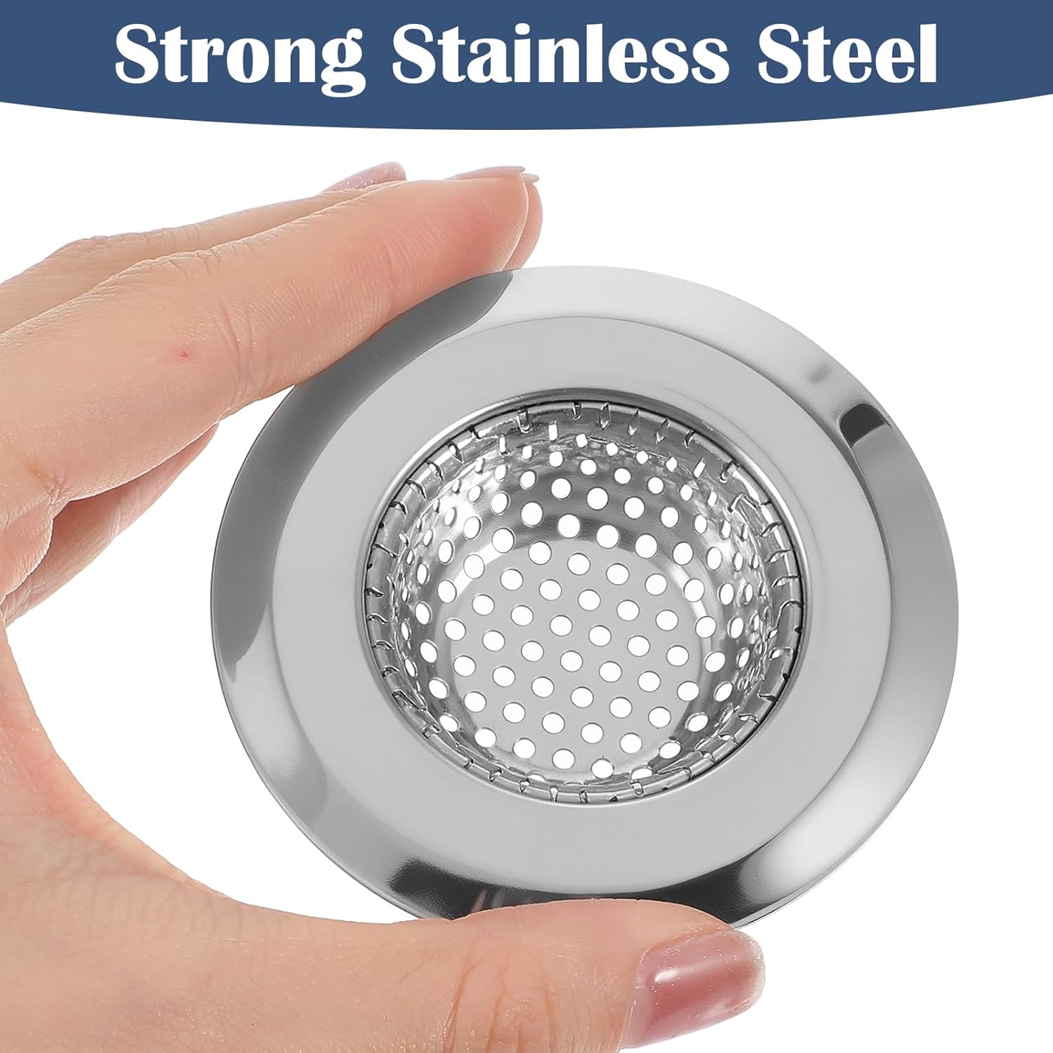 KALIONE Bathtub Hair Catcher Strainer 279 Inch Stainless Steel