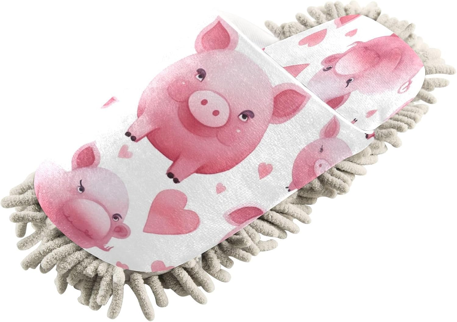 Zhirexin Mop Slippers Microfiber Dusting Shoes for Men Women