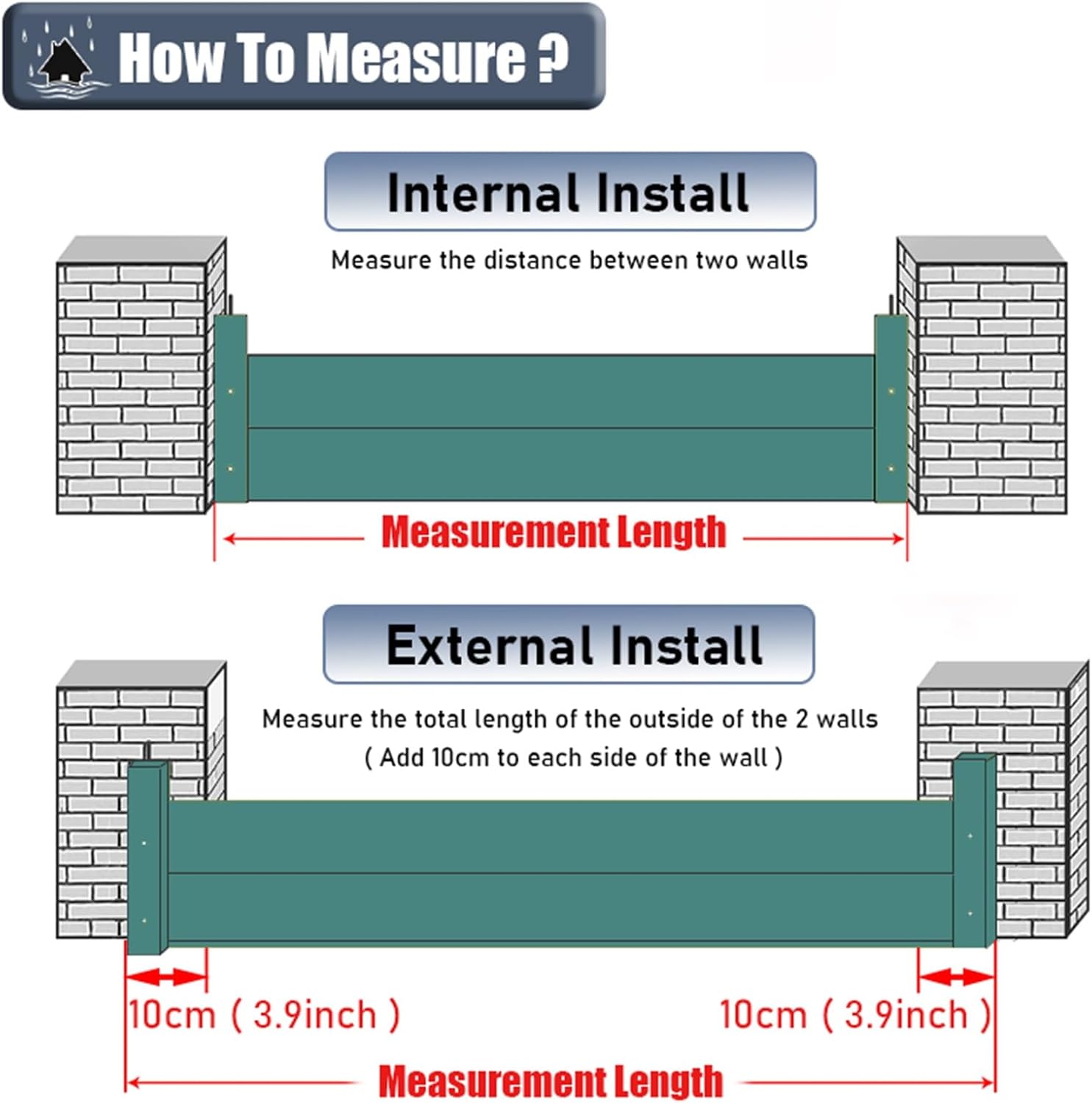 Flood Protection Barriers 39inch High Reusable for Garage Doors 1