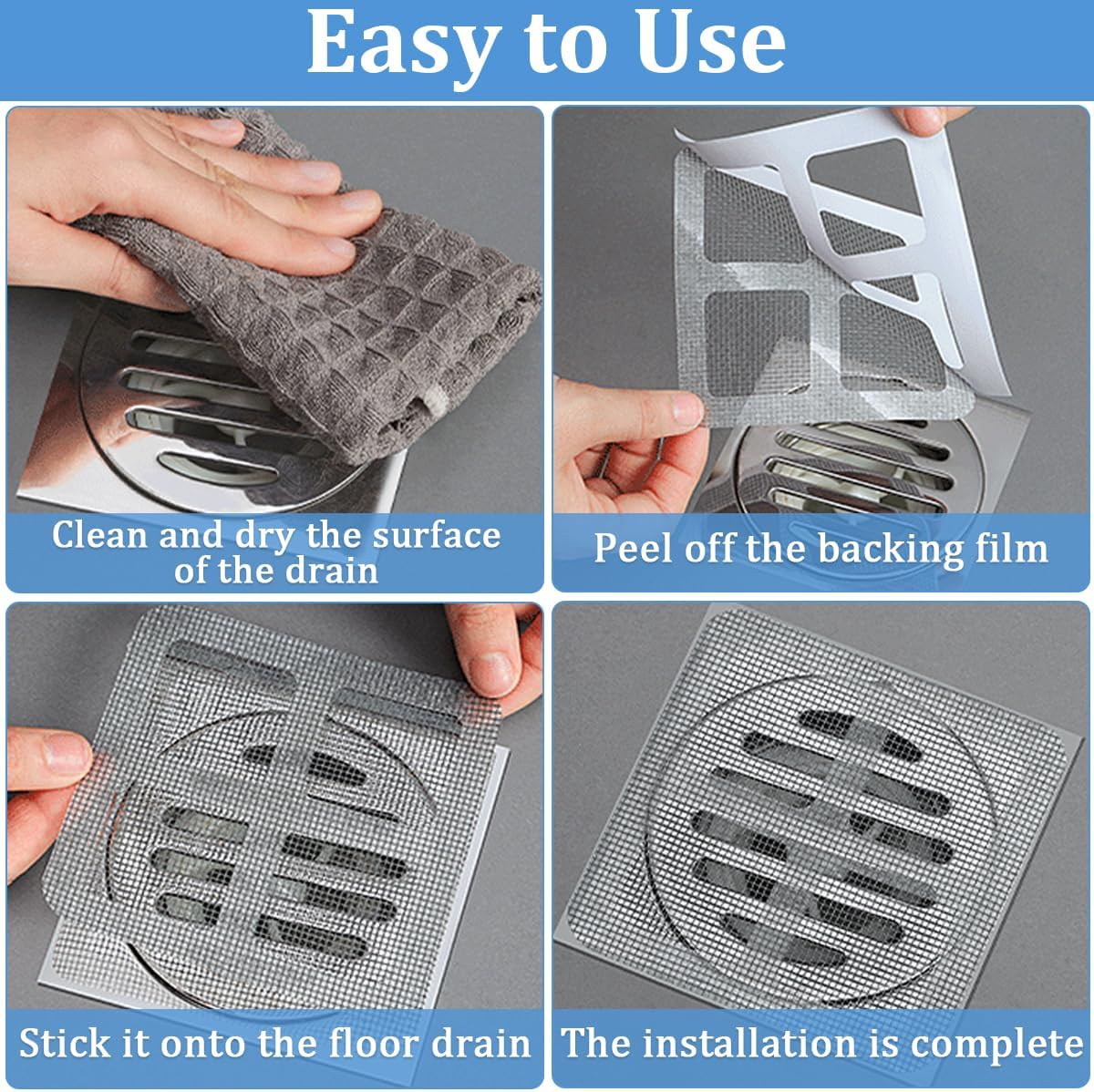 TORIHIKI Disposable Drain Hair Catcher 50 Pcs