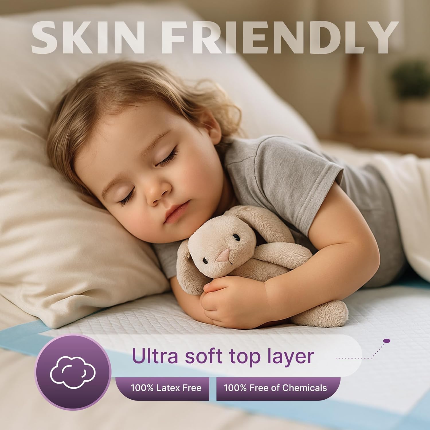 50-Pack Ultra Absorbent Underpads 32x36 Incontinence Pads