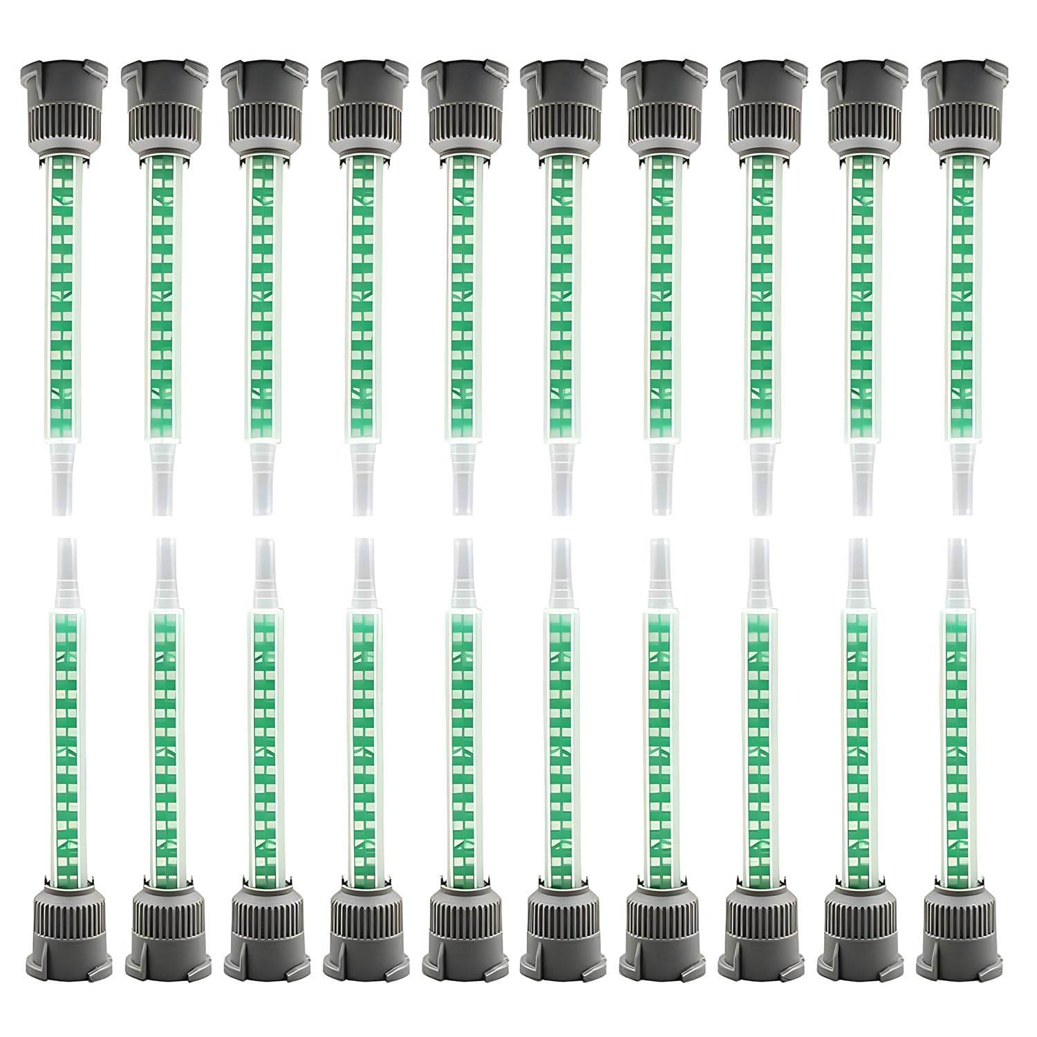 Epoxy Adhesive Mixing Nozzle Tip Set 20 Pieces 11 Ratio