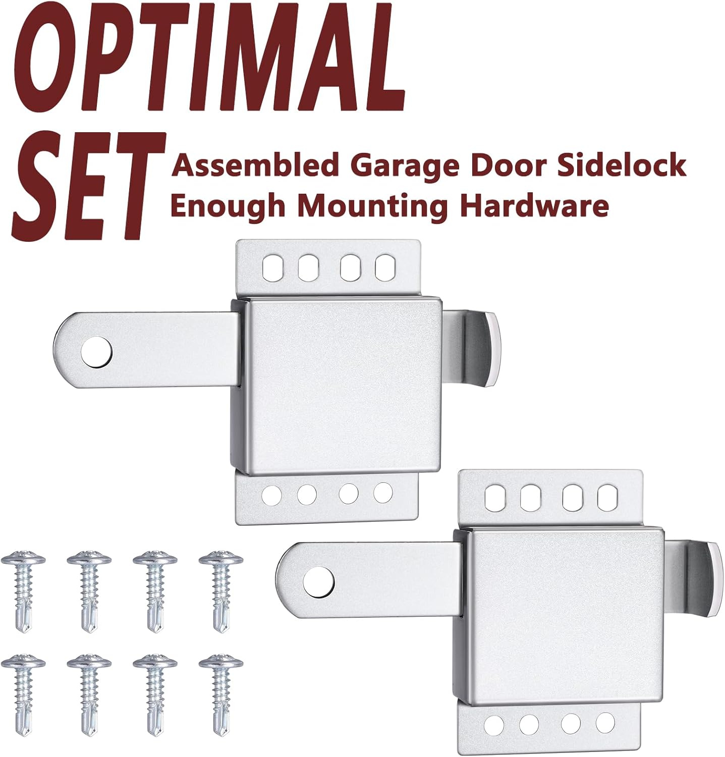 SIHAI Garage Door Slide Latch 2-Pack Heavy Duty Lock