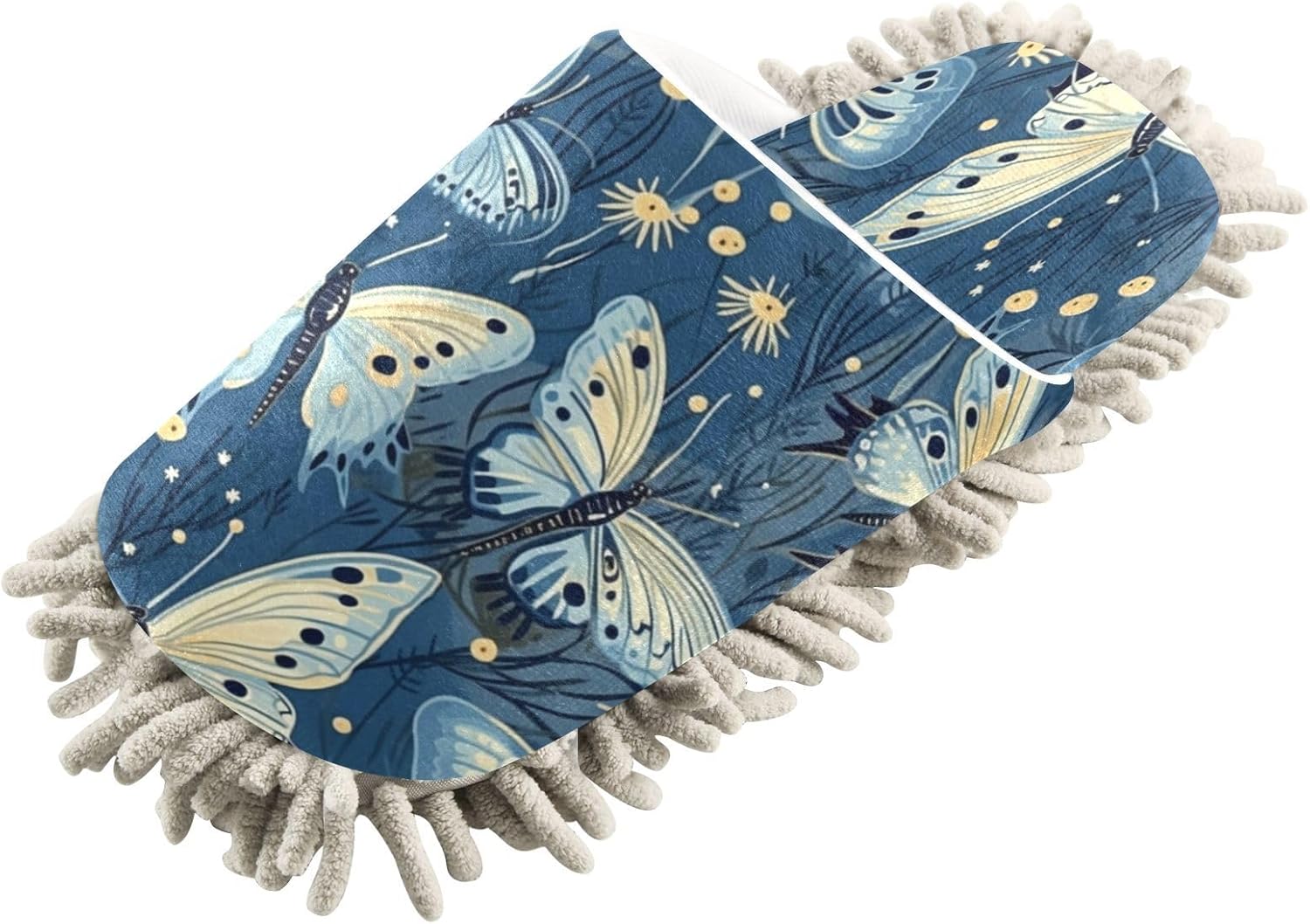 Zhirexin Butterfly Microfiber Mop Slippers