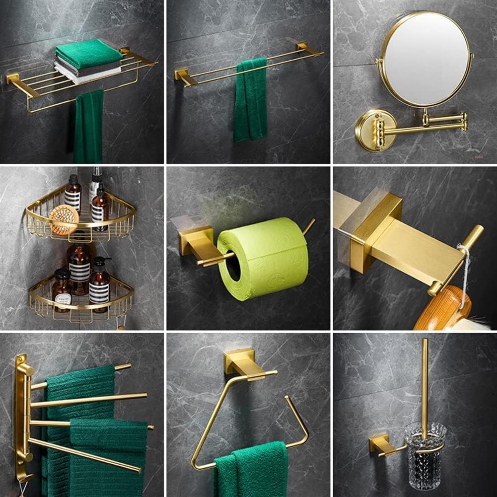 ANNBKA Bathroom Hardware Set All Copper Solid Light Luxury Towel Bar Holder