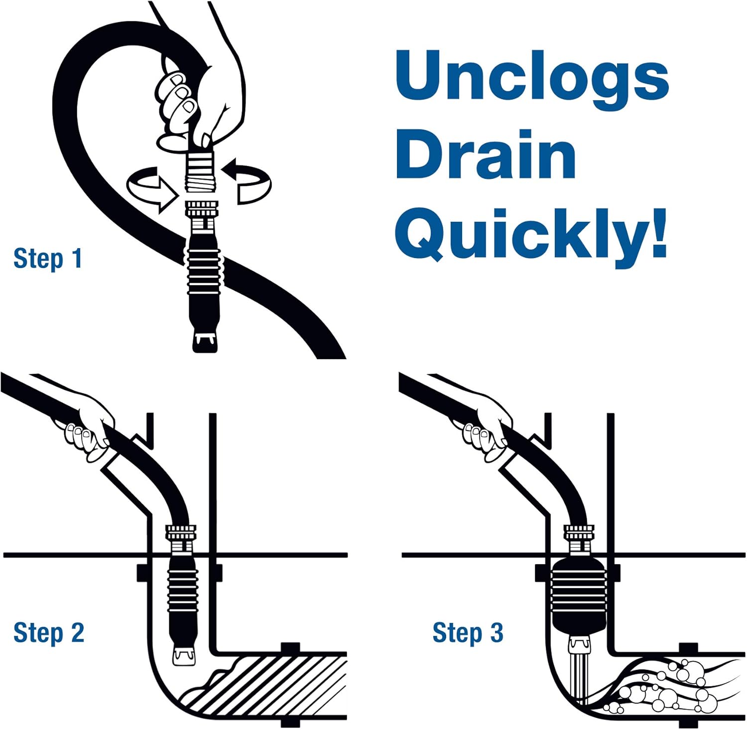Drain King VIP1 Unclogging Kit 1-2 Inch