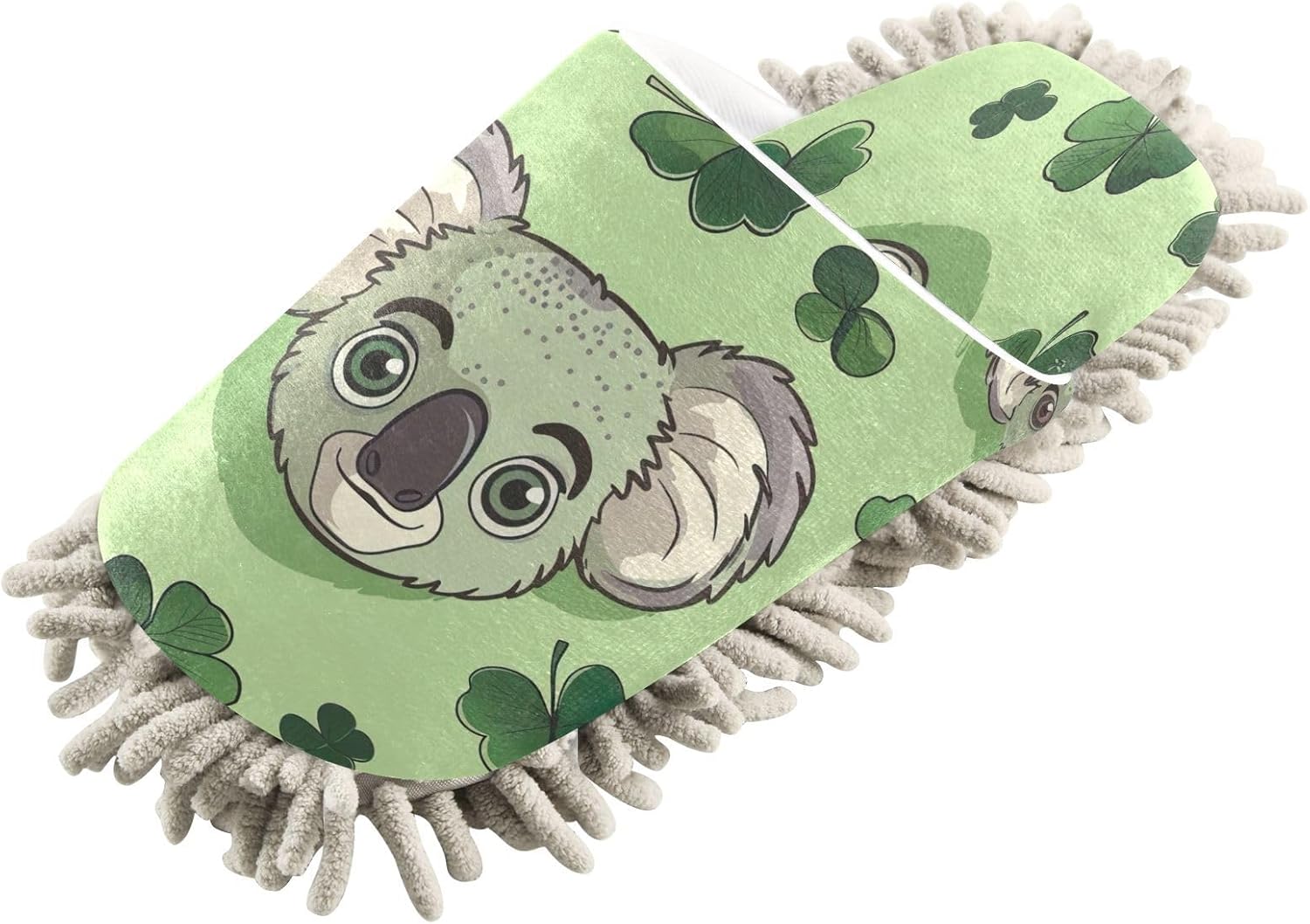 Zhirexin Cartoon Koala Cleaning Slippers Mop Shoes