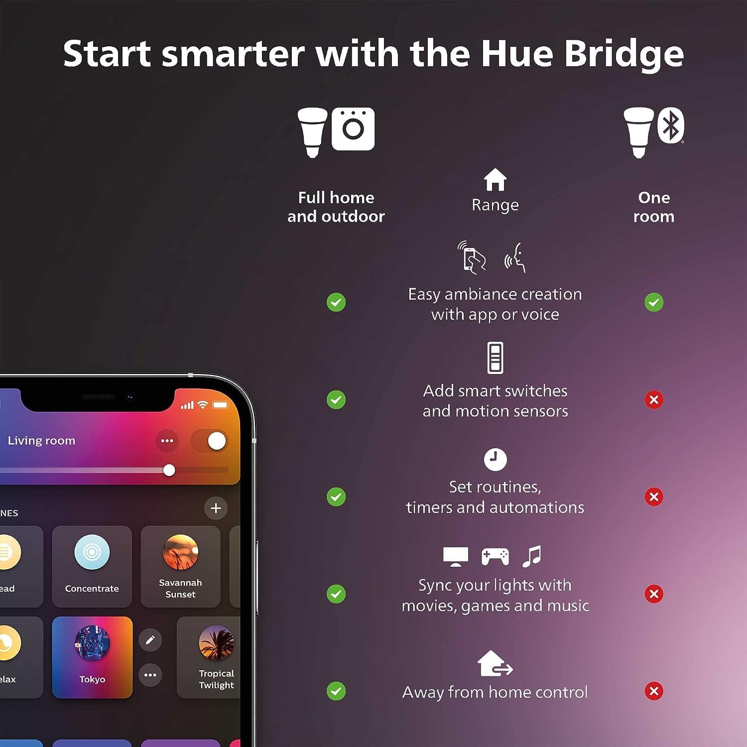 Philips Hue Econic Outdoor Pathway Light - 1 Pack