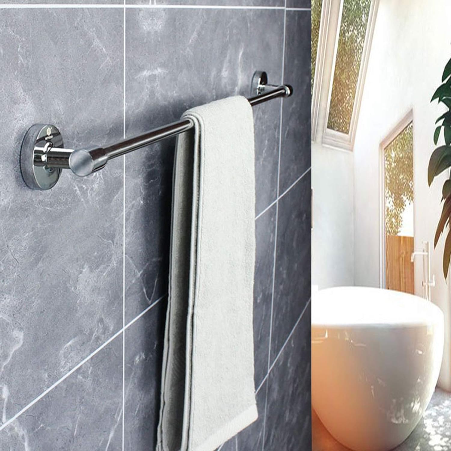 Stainless Steel Wall Mounted Towel Bar with 17 Sizes Options