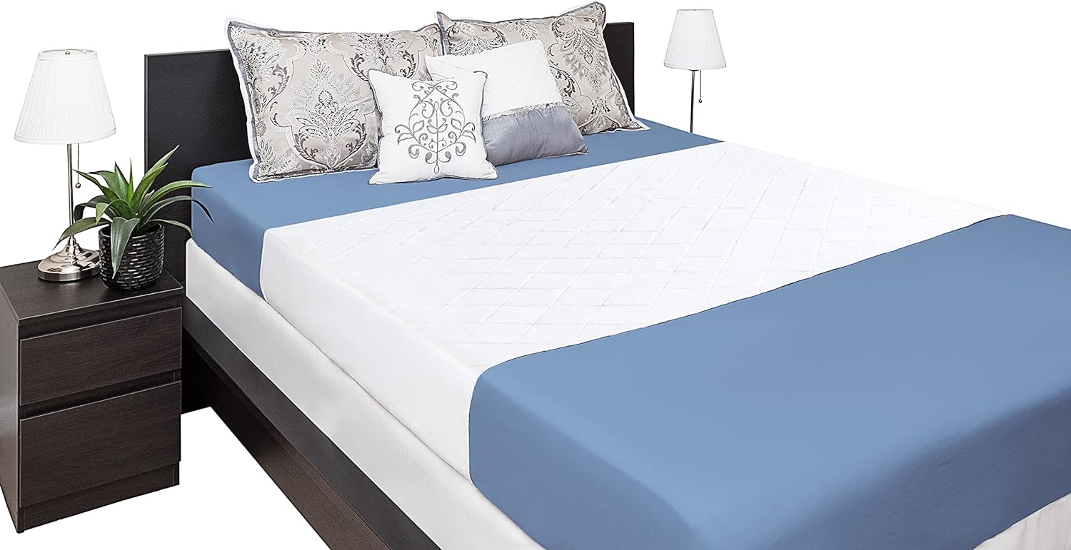 Idyll Nights Reusable Incontinence Bed Pad - Large 36x72 Waterproof Coverage