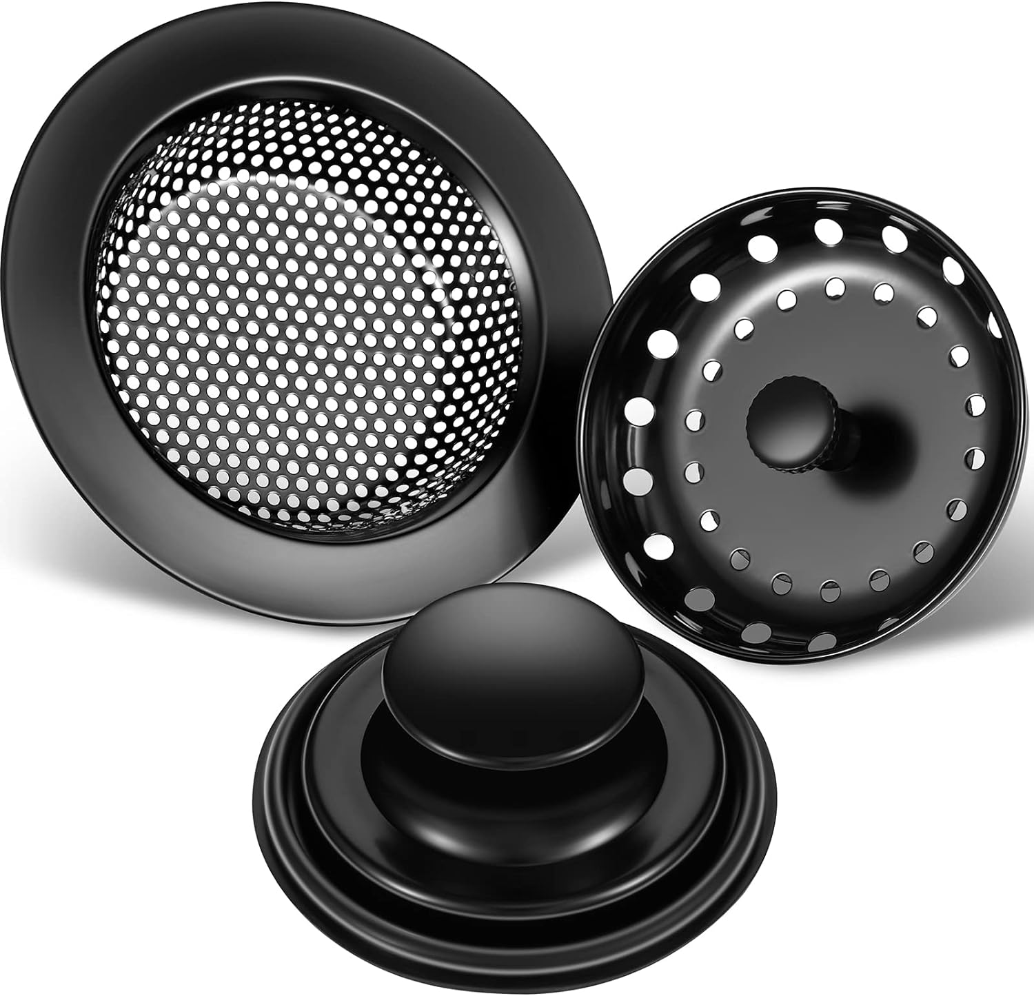 Mudder 3 Pcs Stainless Steel Sink Strainer Set