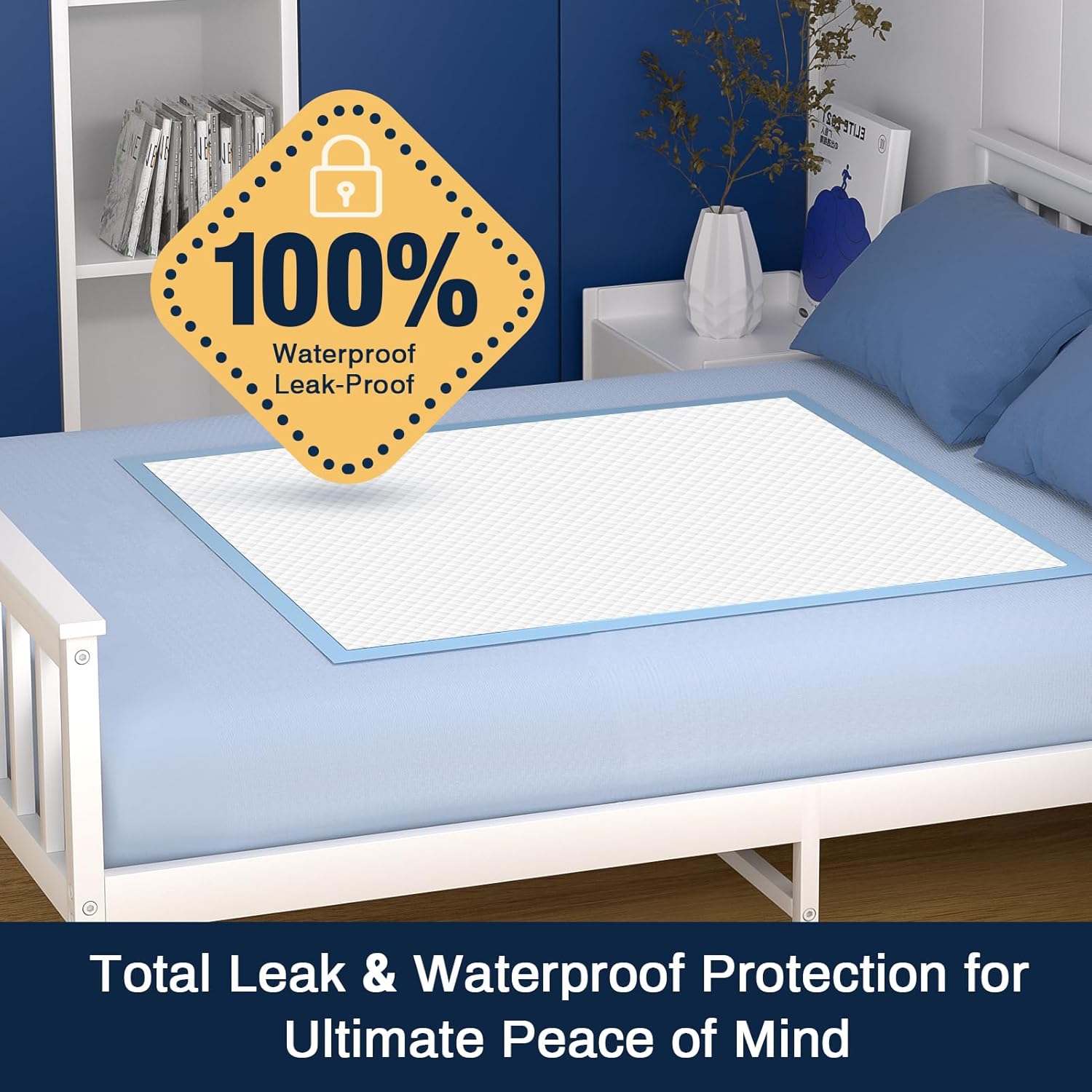 AAY Disposable Bed Pads 30X36 100pcs Tear-Resistant Incontinence Pads