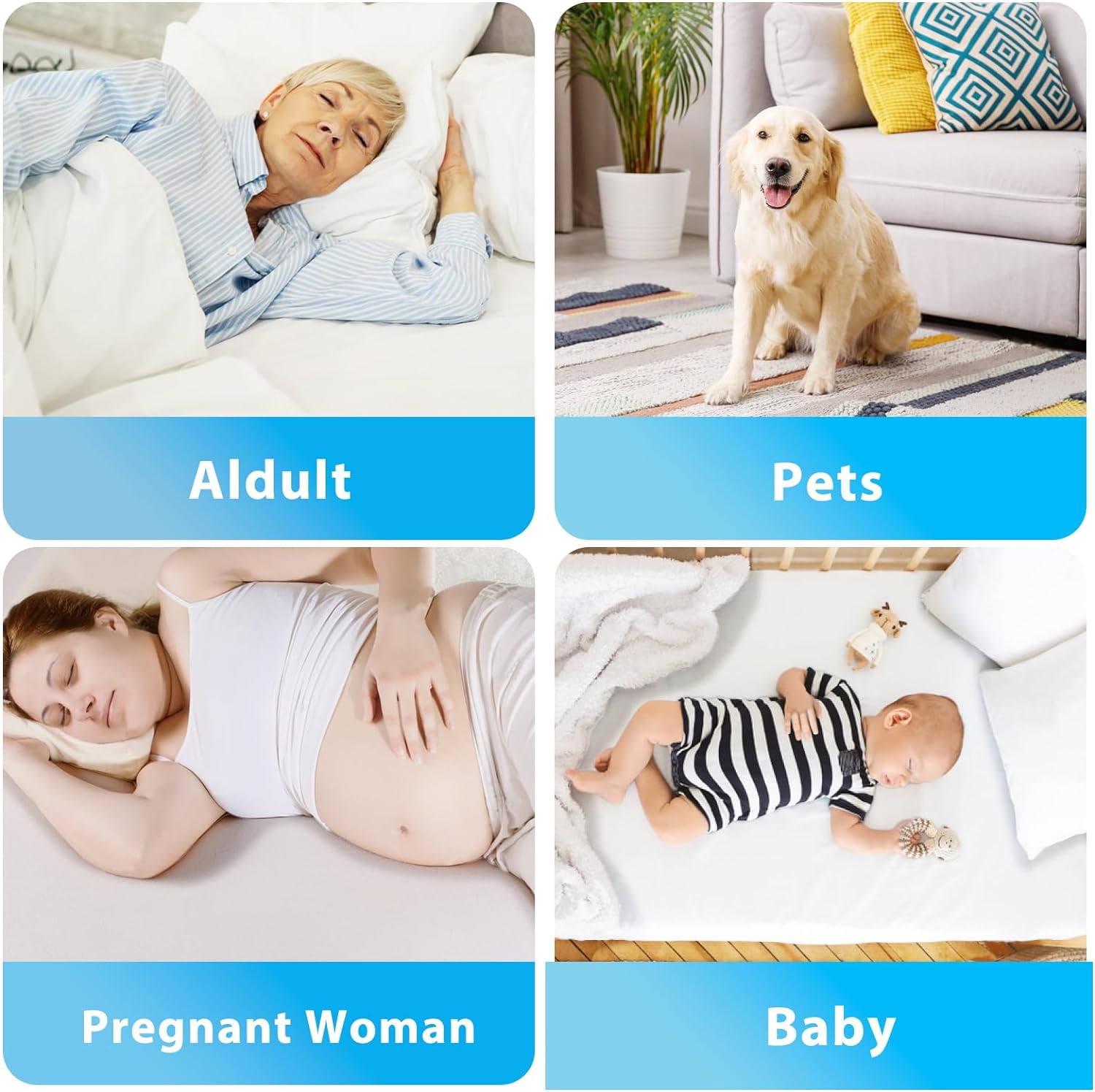 Brosive Washable Bed Pads 72x36 for Adults Kids Dogs