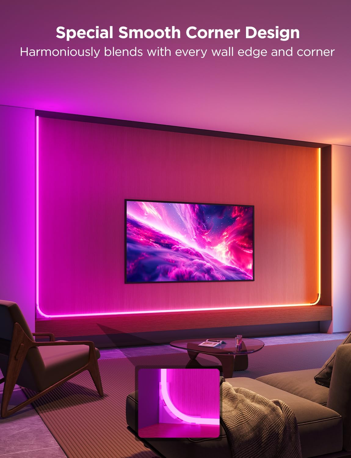 Govee LED Strip Light with Smart App Control and Music Sync