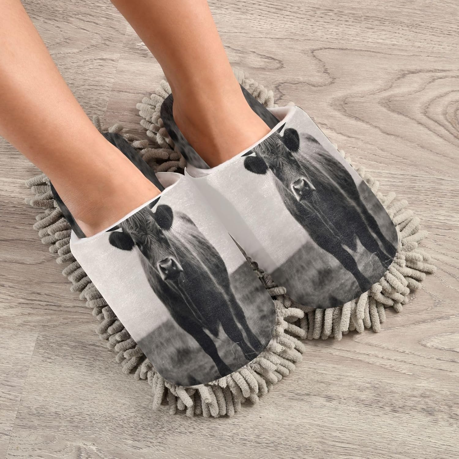 Zhirexin Microfiber Mop Slippers for Men Women Comfortable Cleaning Shoes