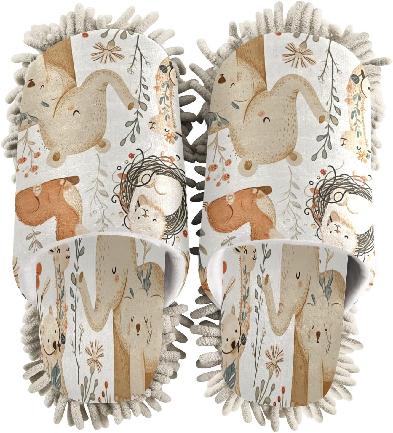 Zhirexin Cartoon Animal Cleaning Slippers