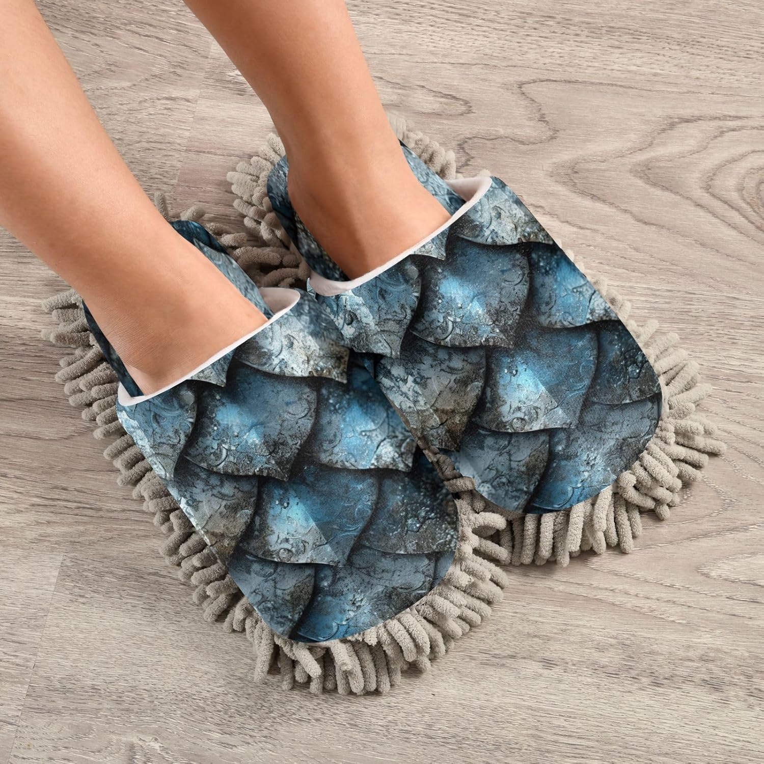 Zhirexin Snake Texture Mopping Slippers