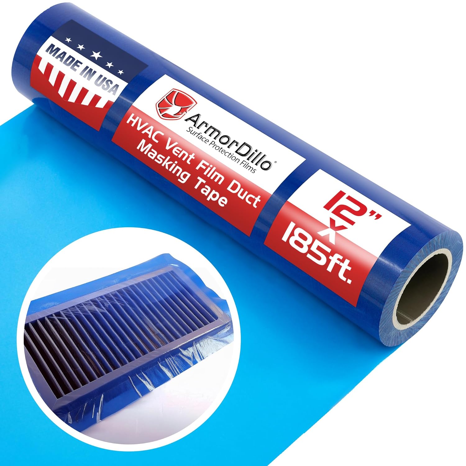 ArmorDillo HVAC Vent Film Duct Masking Tape 12 x 185