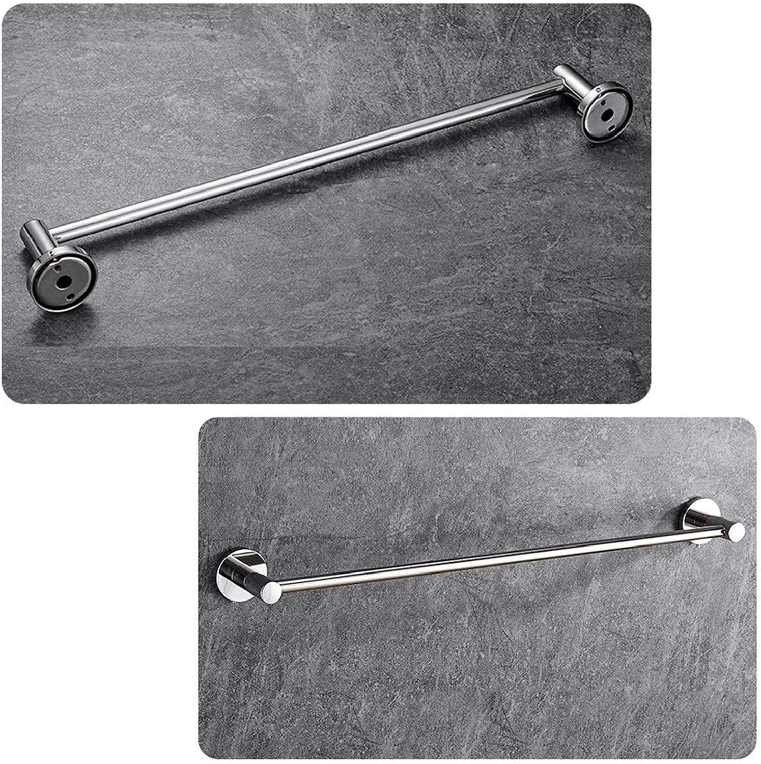 Stainless Steel Towel Bar Rail - 40Cm Wall Mounted Storage Holder