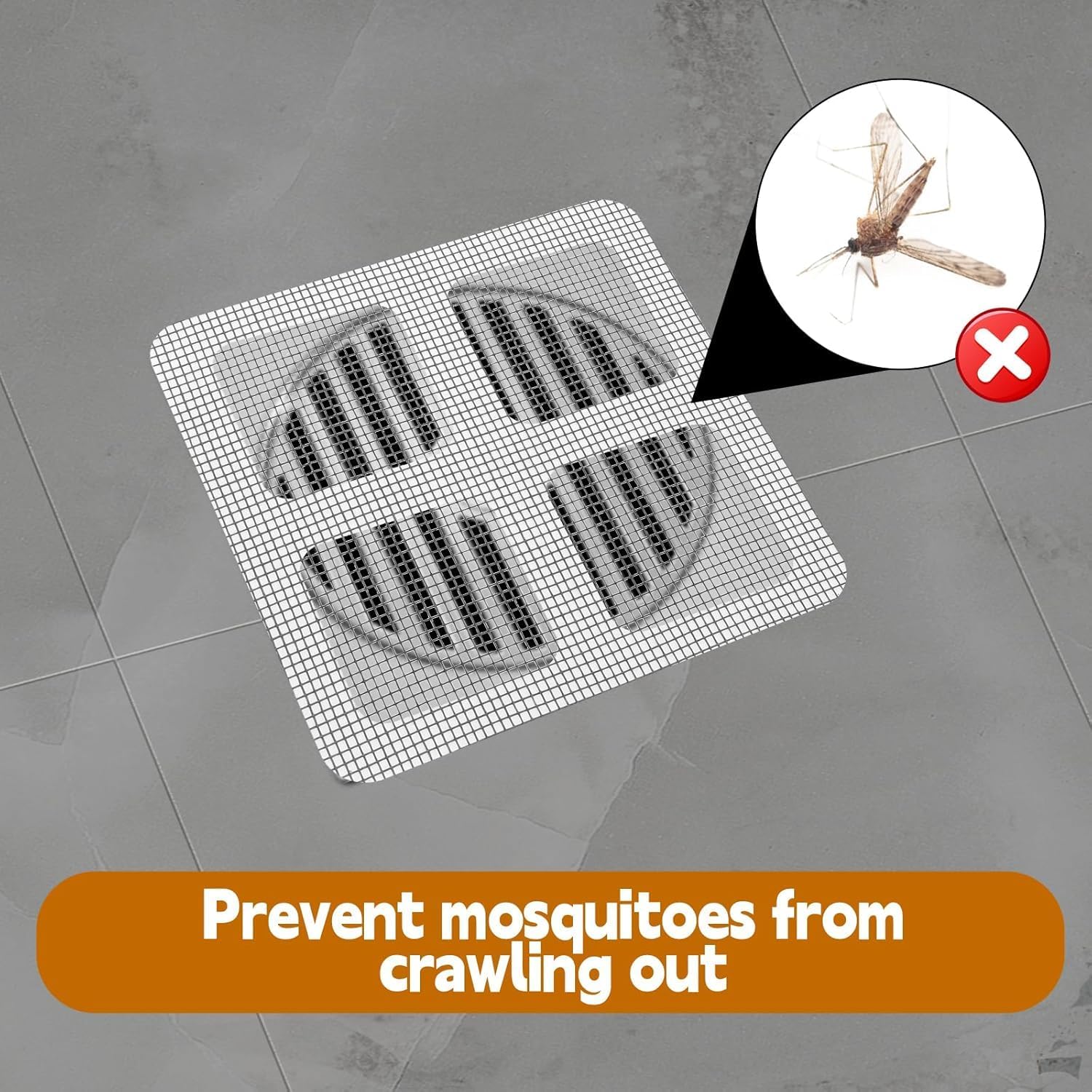 30PCS Jorakie Square Hair Catcher for Bath Kitchen
