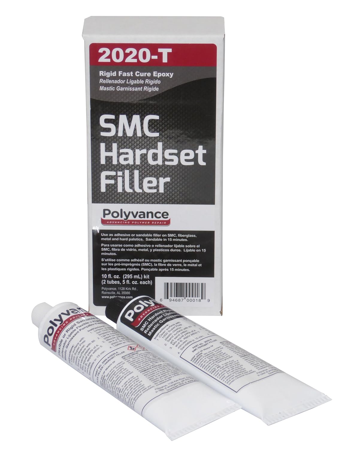 Polyvance SMC Hardset Filler - No Gas Rock Hard