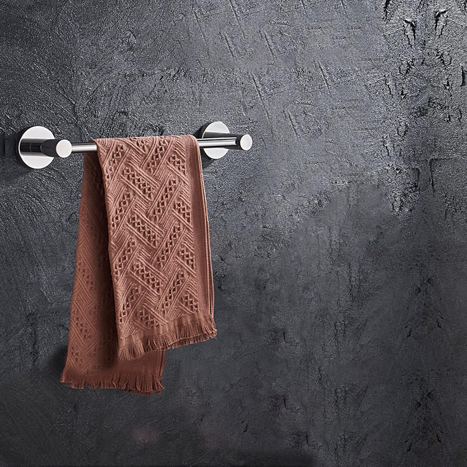TiStm Towel Rack 30Cm Polished Silver Wall Mount