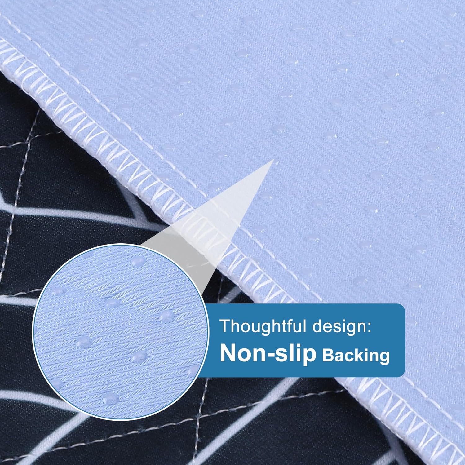 OUTCREATOR Washable Bed Pads 34x56 Pack of 2 Navy Blue