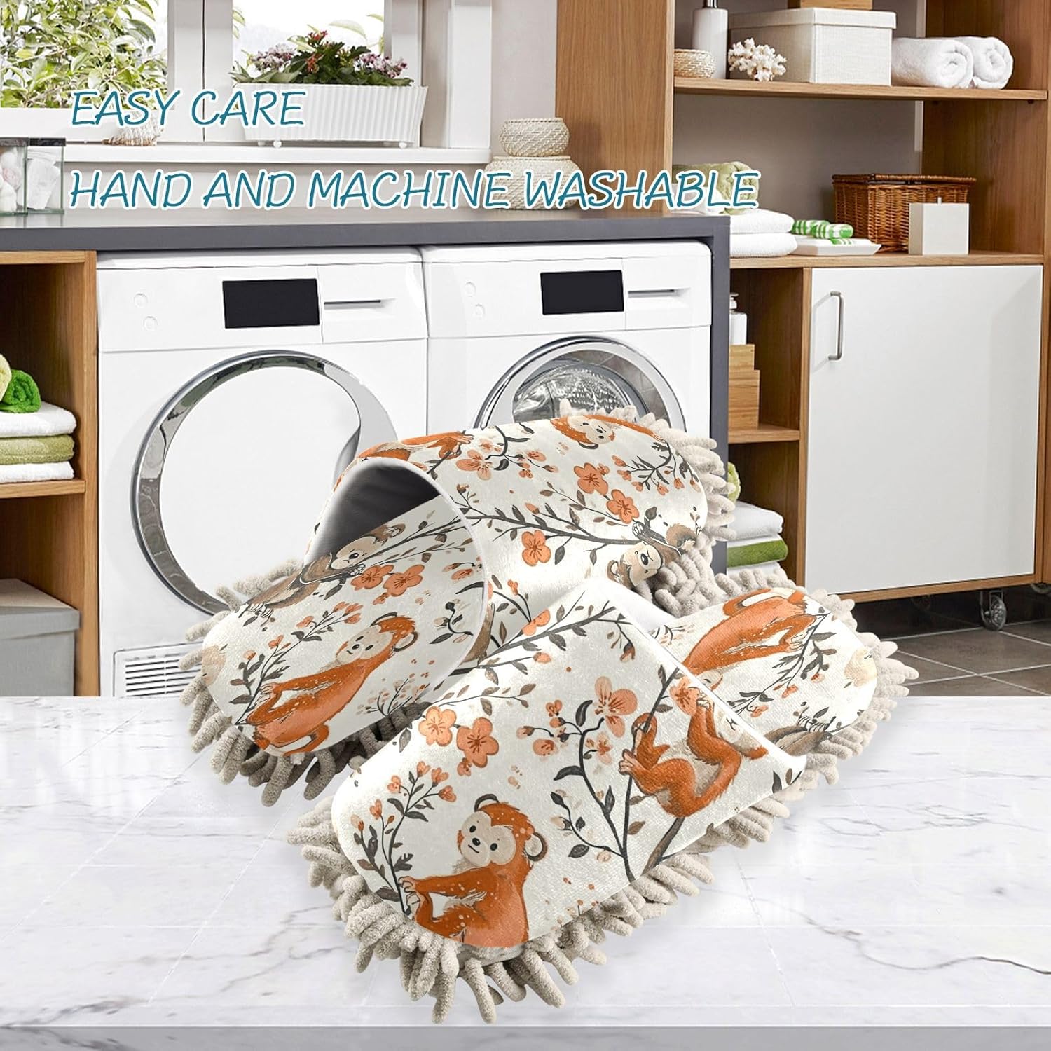 Zhirexin Cartoon Animal Kitchen Cleaning Slippers