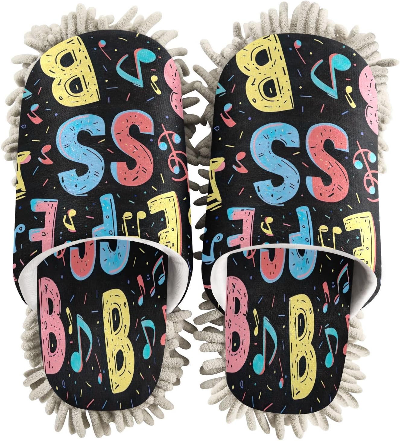Zhirexin Colorful Cartoon Cleaning Slippers
