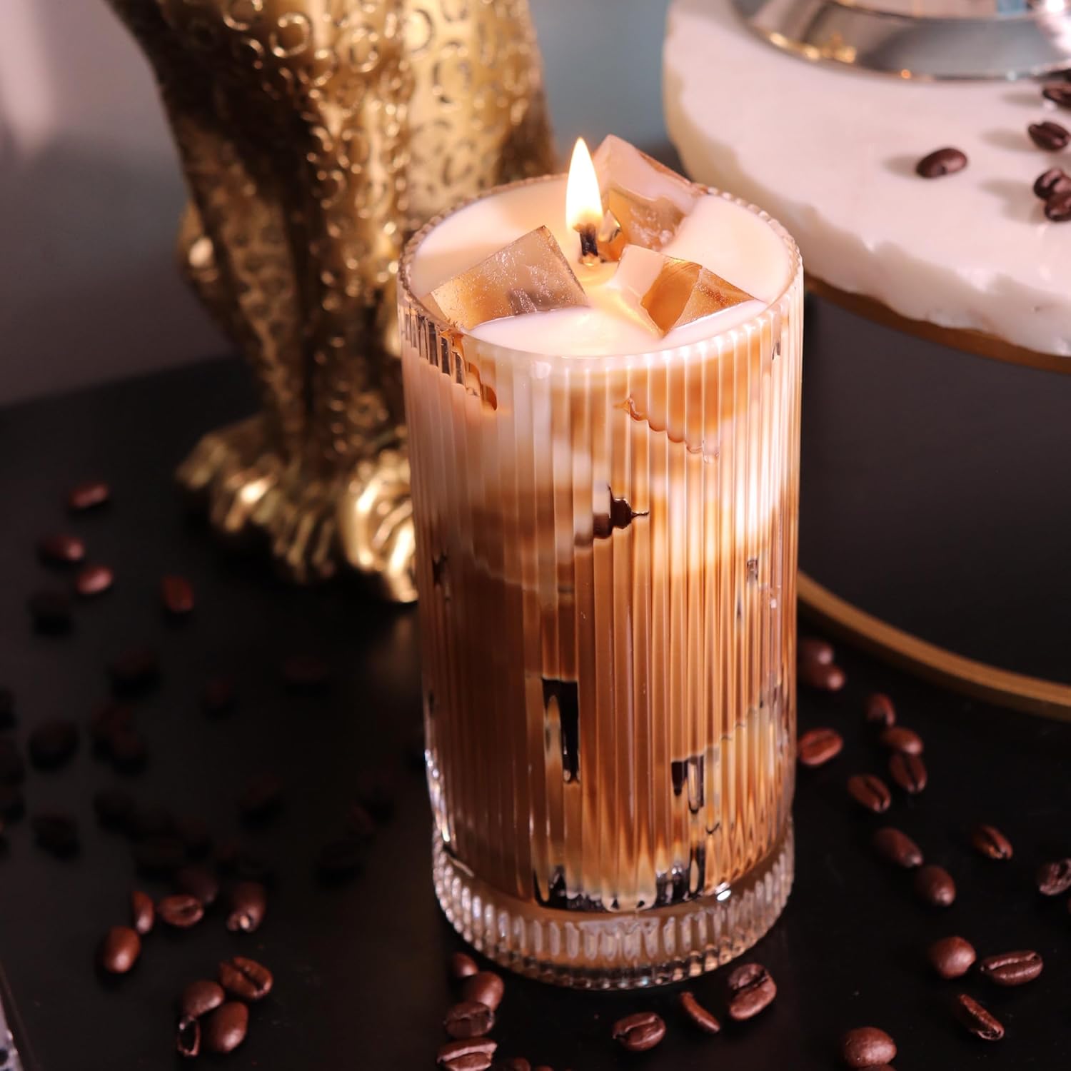 Iced Coffee Candle - 100 Hour Long-Lasting Scented Decor 1