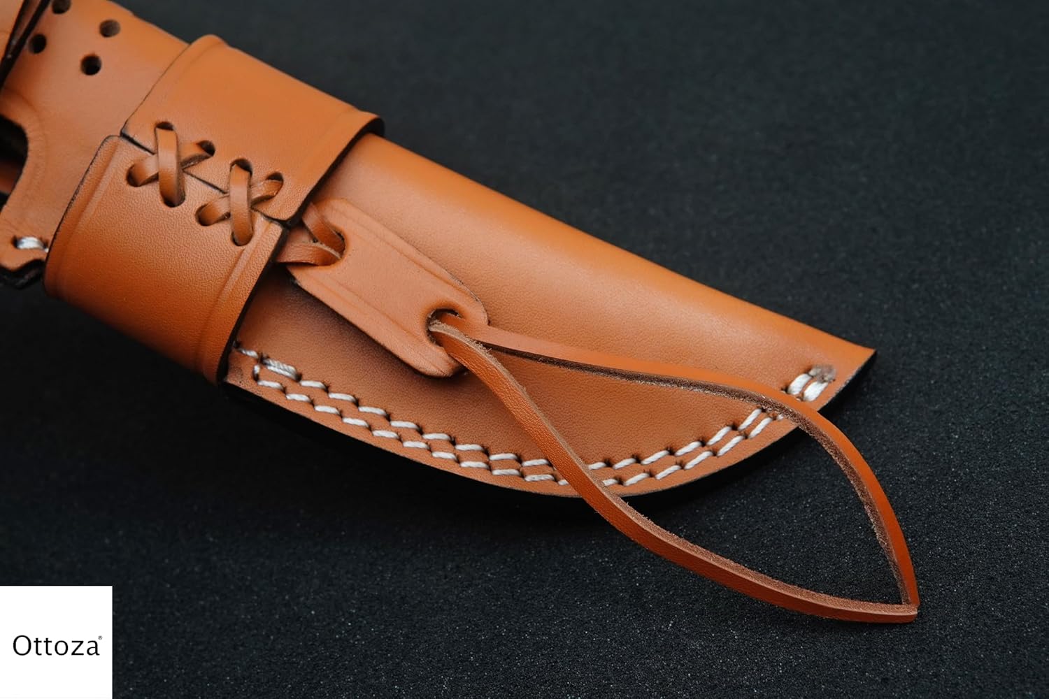 Ottoza Premium Top Grain Leather Knife Sheath for Belt 1
