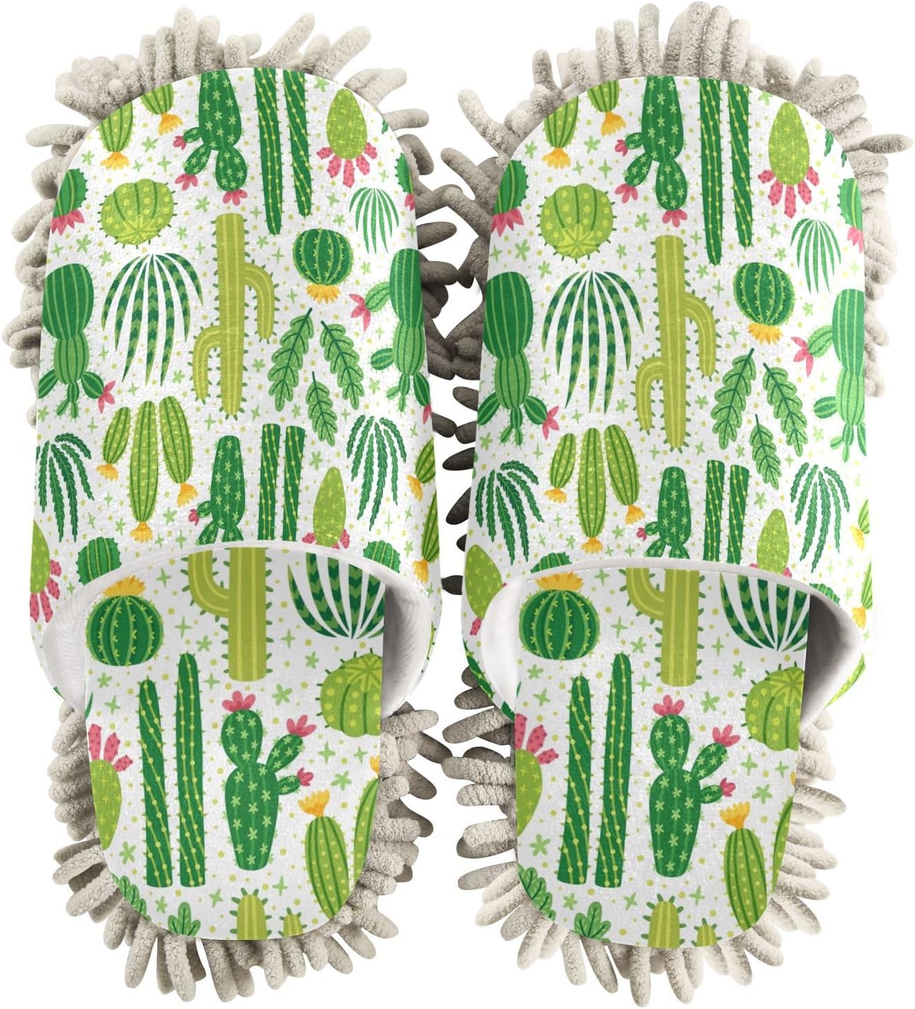 Sinestour Cactus Mop Slippers for Floor Cleaning