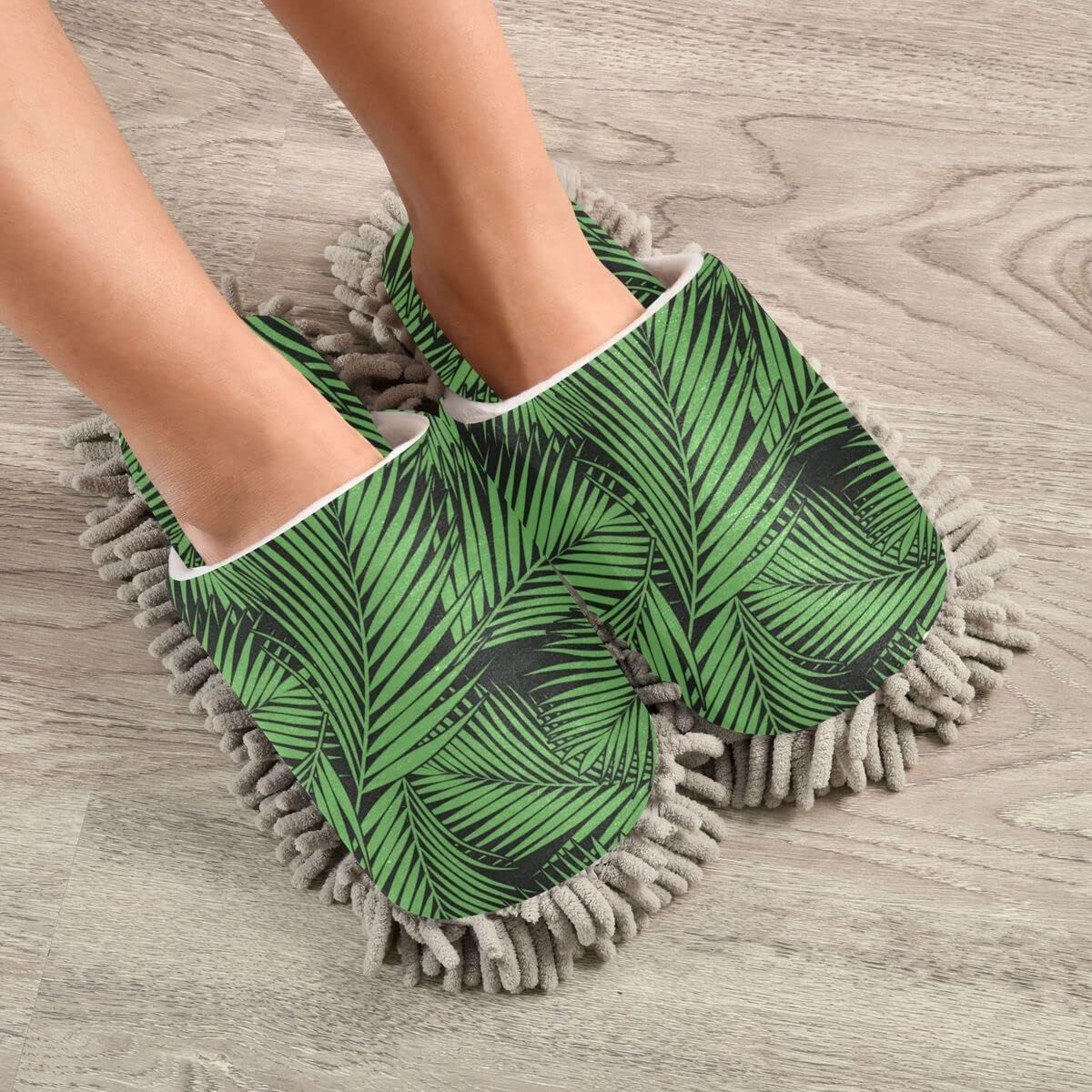 DOMIKING Mop House Slippers for Women Kitchen Office Bathroom Cleaning