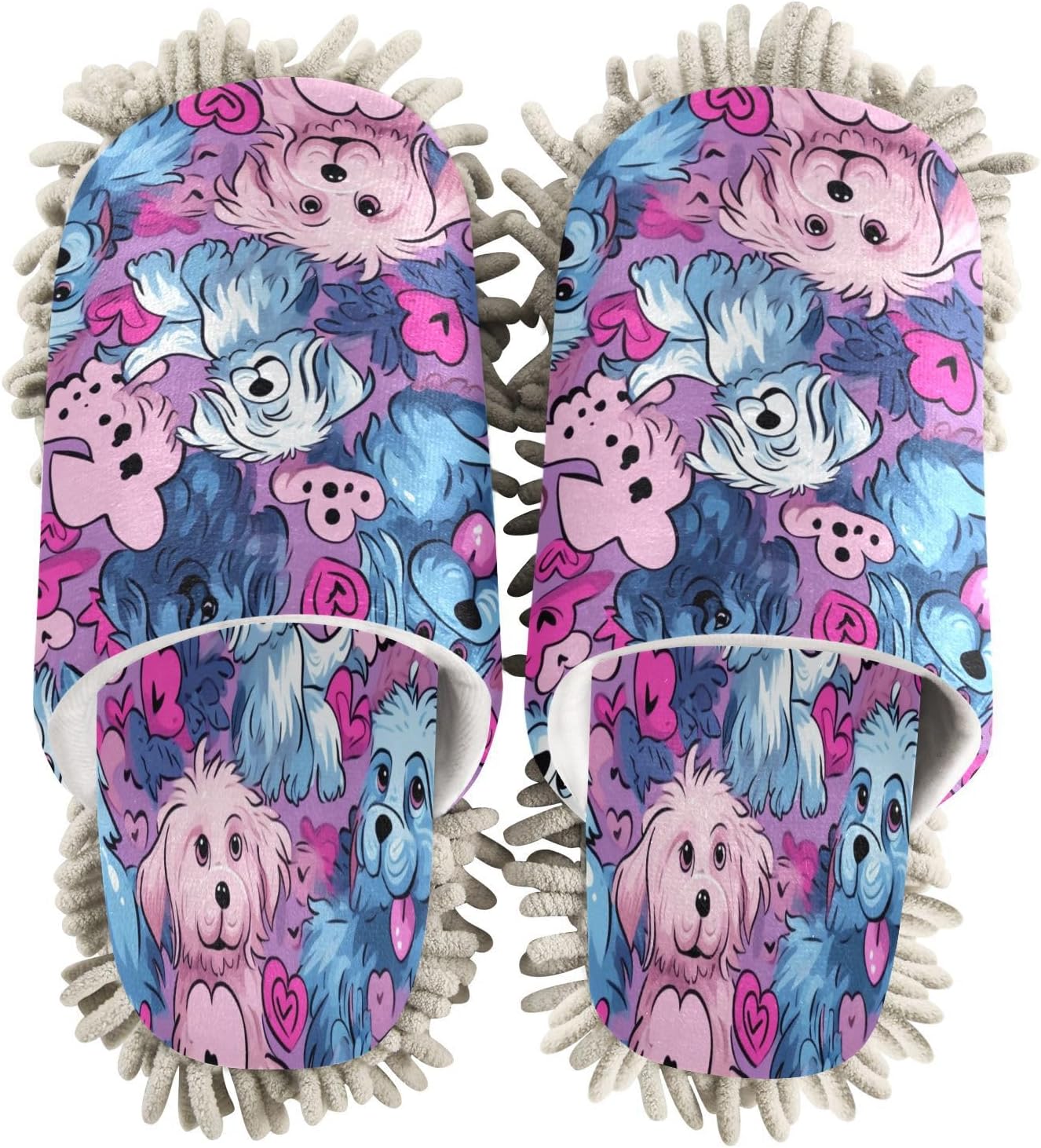 Zhirexin Mop Slippers for Home Cleaning with Microfiber Comfort