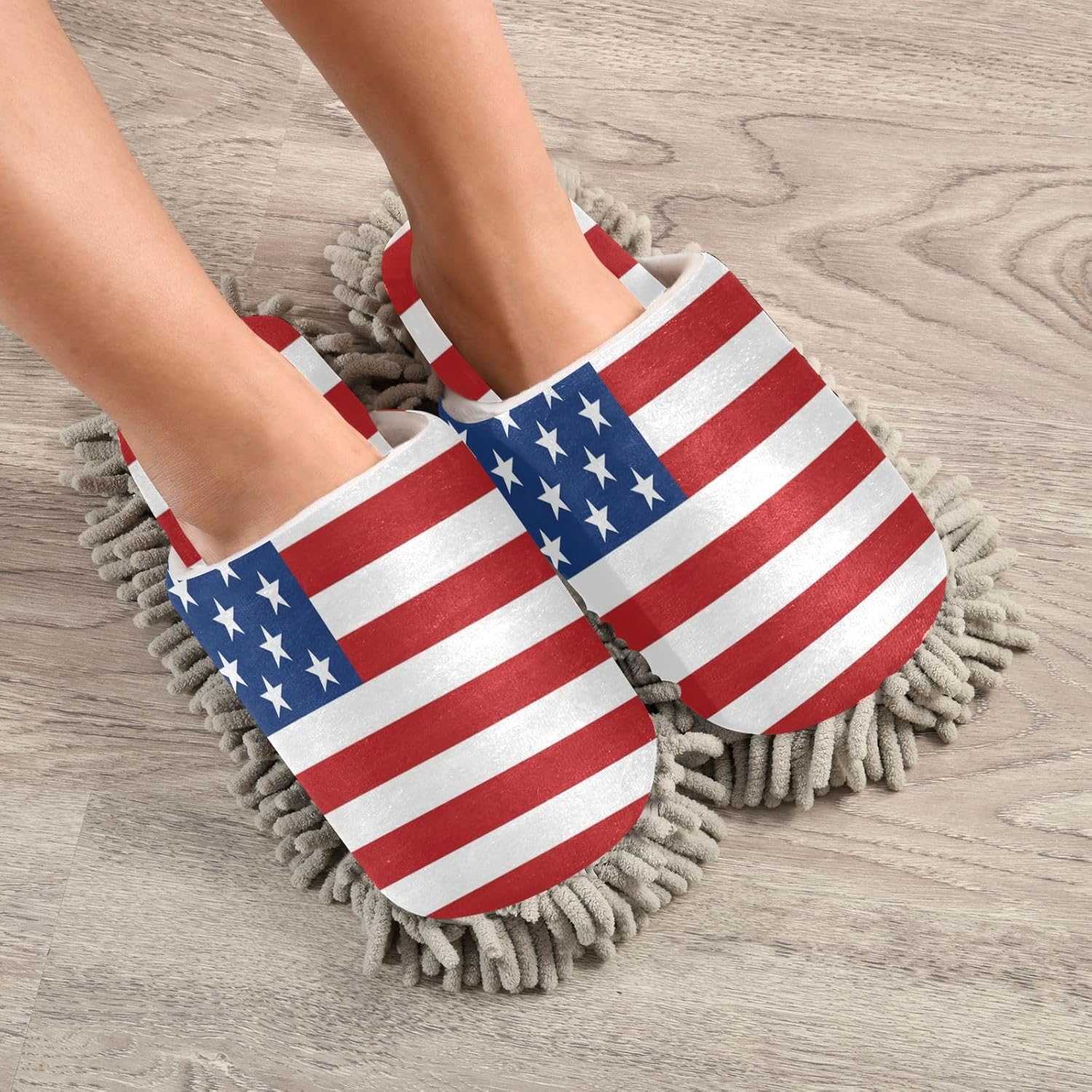 Zhirexin Microfiber Mopping Slippers for House Floor Cleaning