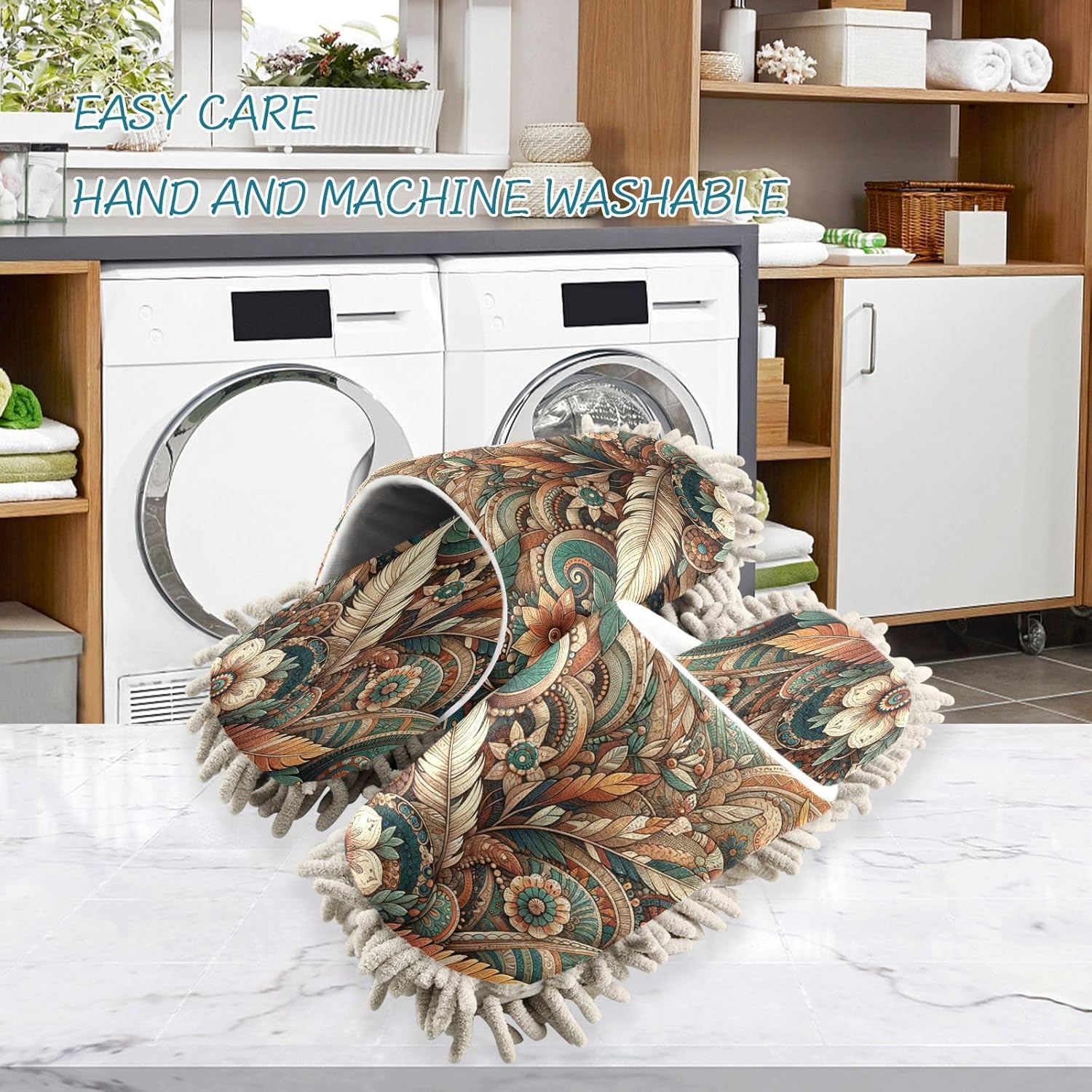 Zhirexin Mandala Pattern Mopping Slippers 1