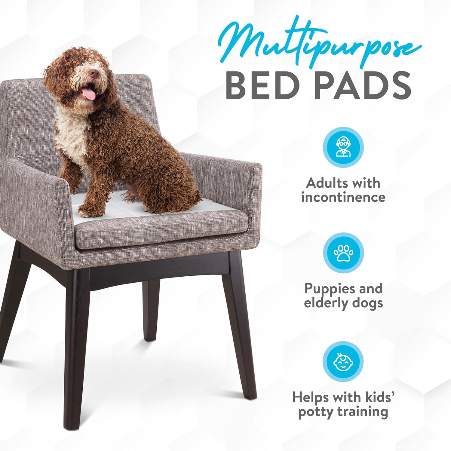 Inspire White Disposable Dog Pads 60 Count 24x17