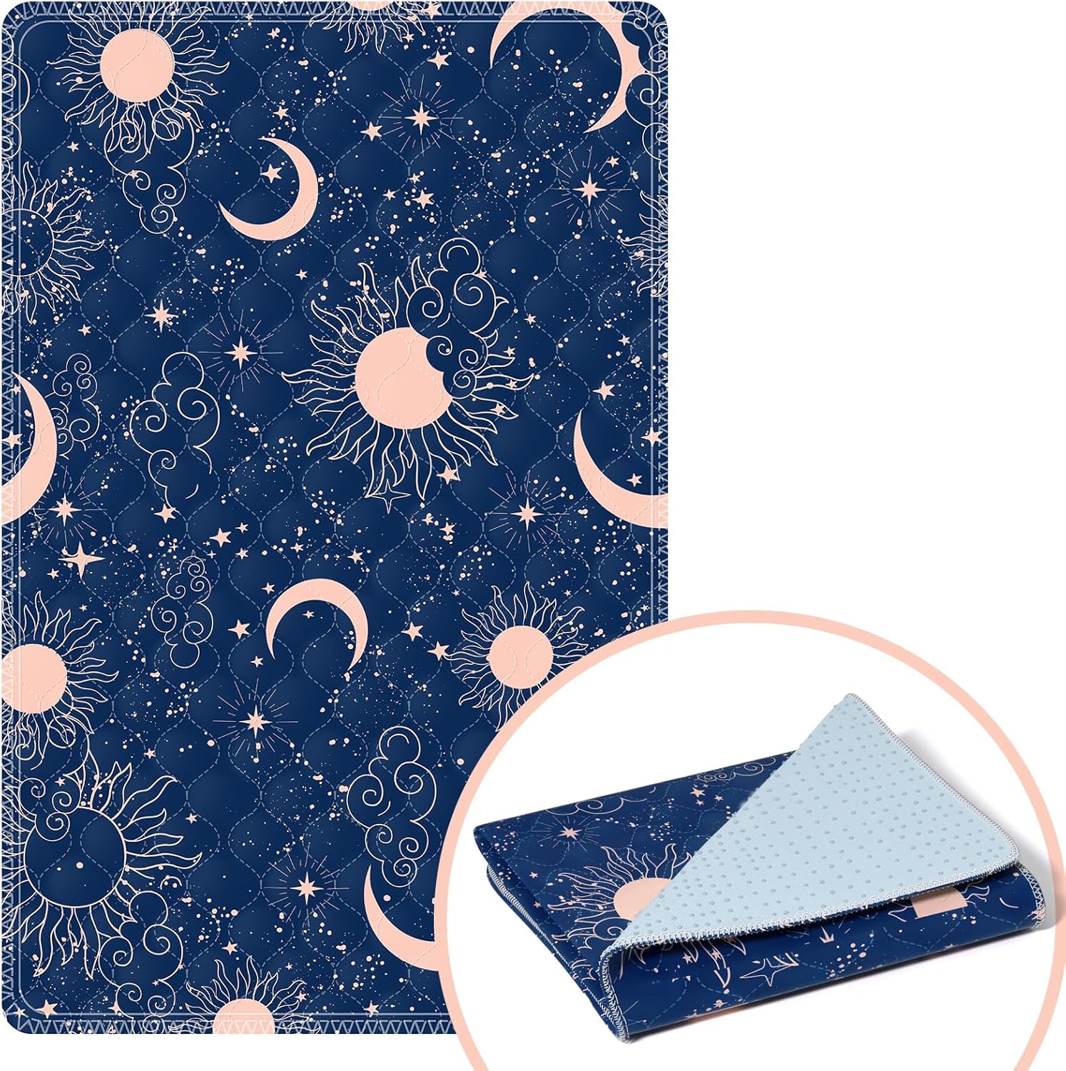 MILDPLUS Washable Bed Pads 34X52 Reusable Underpads with Printed Design