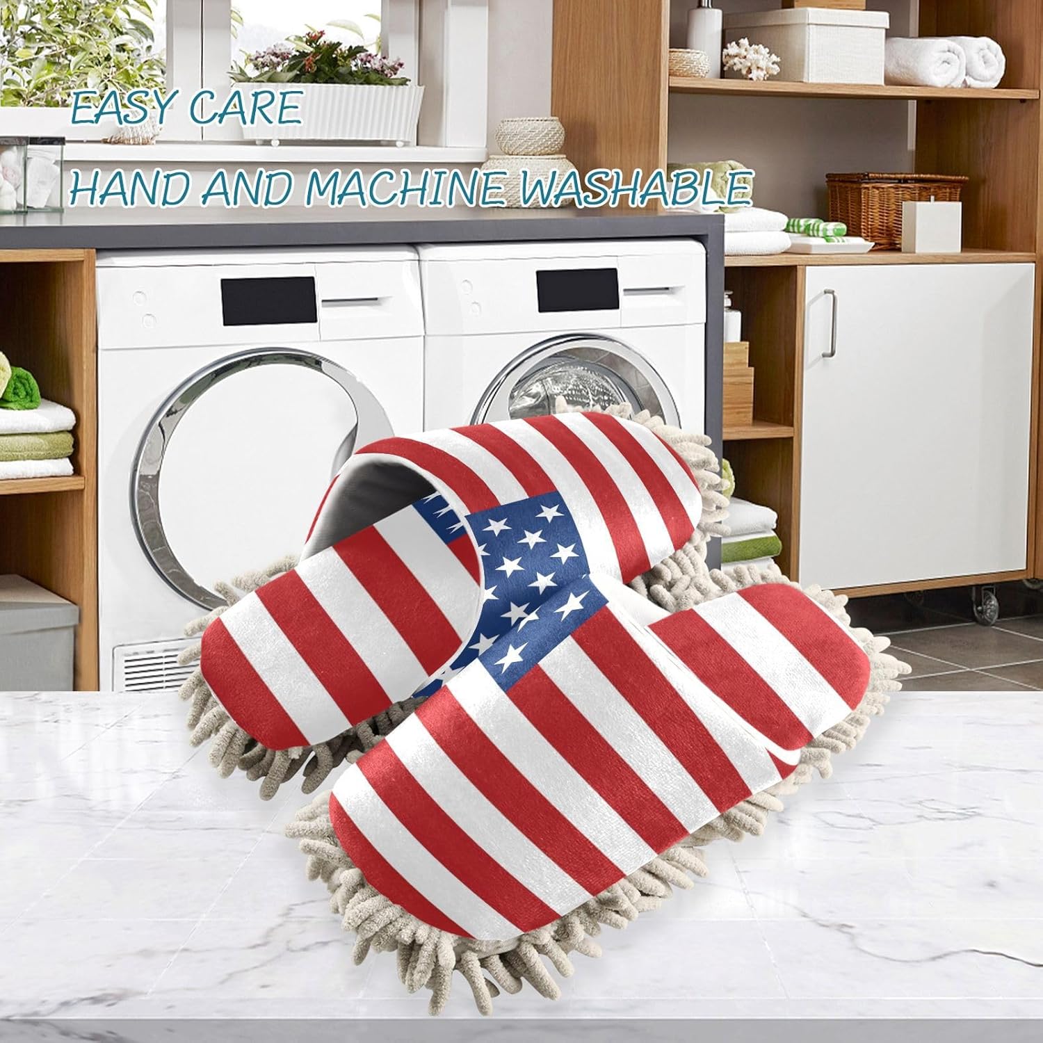 Zhirexin Microfiber Mopping Slippers for House Floor Cleaning