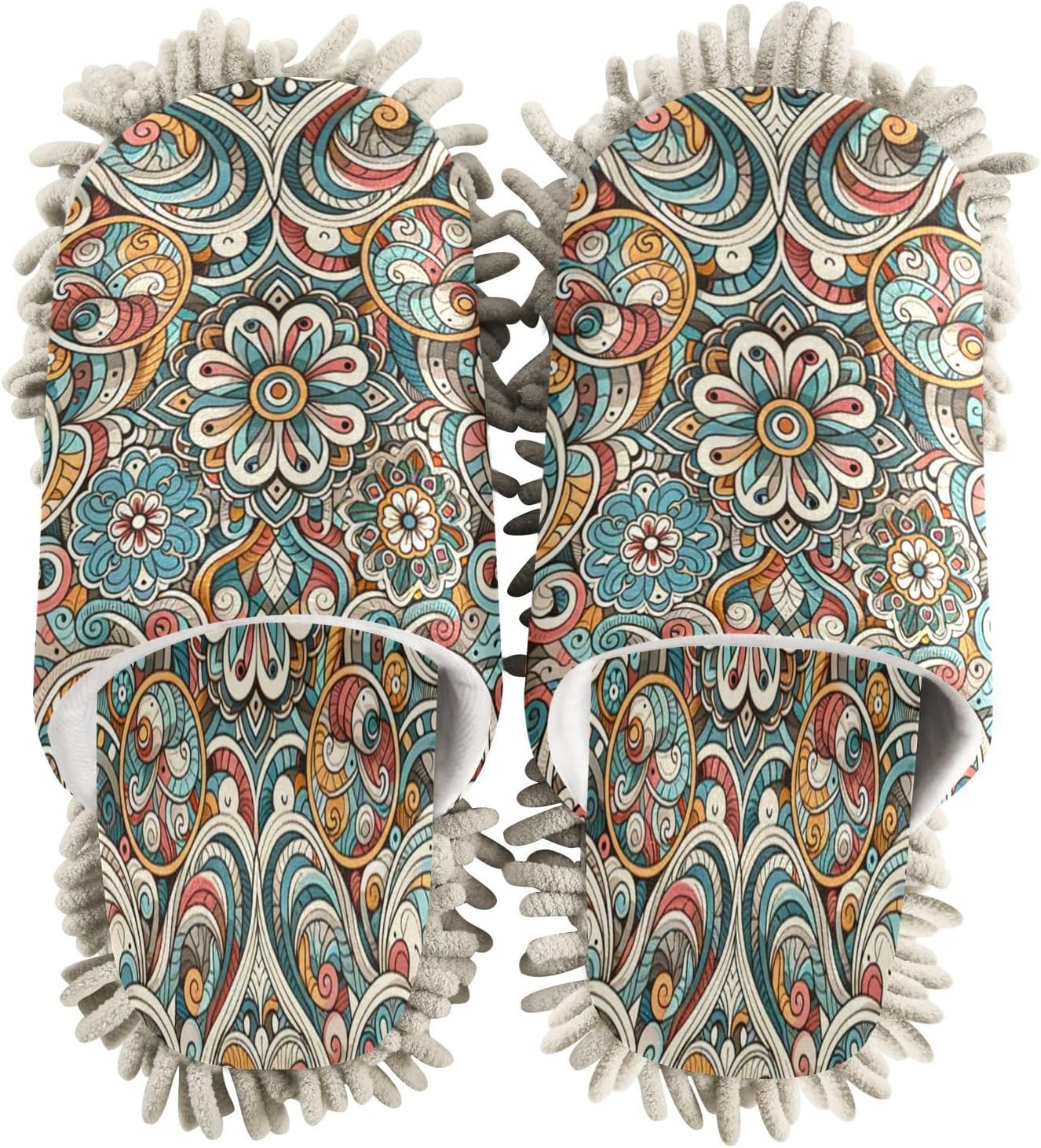 Zhirexin Mandala Design Cleaning Slippers