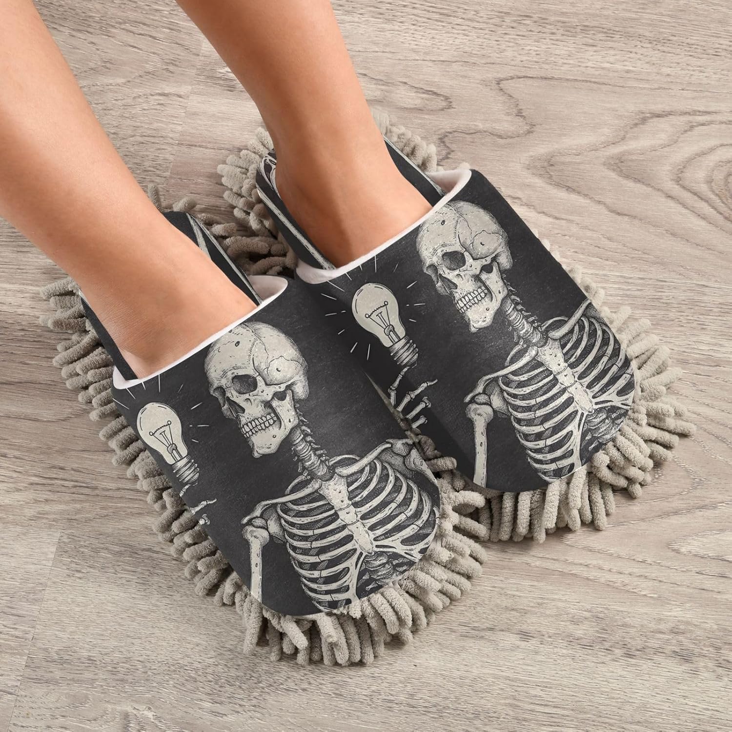 Zhirexin Microfiber Mop Slippers for Kitchen Cleaning