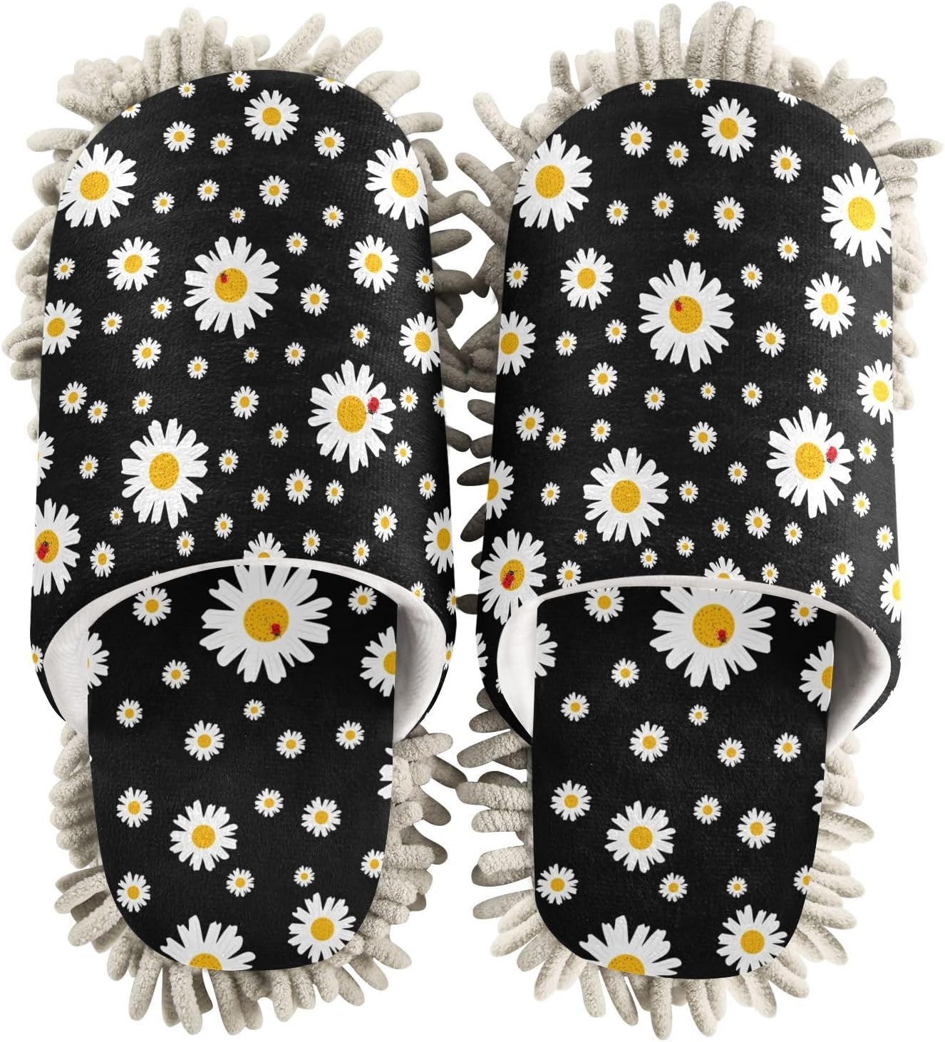 Sinestour Ditsy Floral Microfiber Mop Slippers