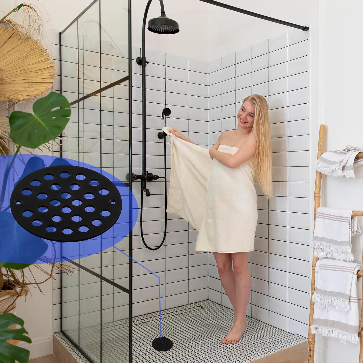 Stainless Steel Round Shower Drain Cover for Bathroom and Kitchen