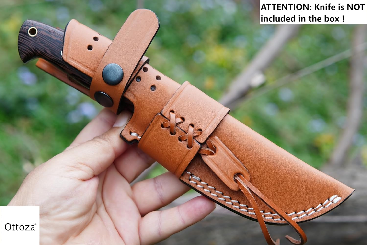 Ottoza Premium Top Grain Leather Knife Sheath for Belt 1