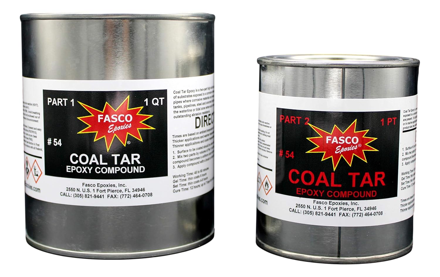 Fasco 54 Coal Tar Epoxy 3 Pint Kit 1