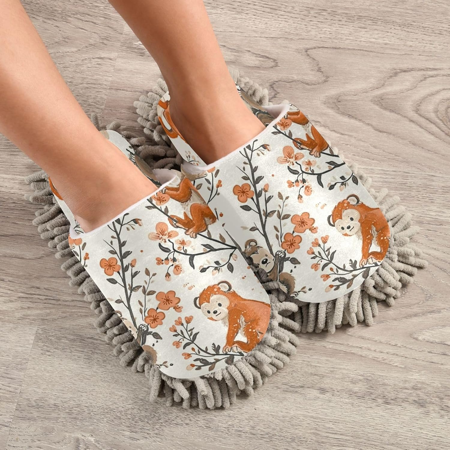 Zhirexin Cartoon Animal Kitchen Cleaning Slippers